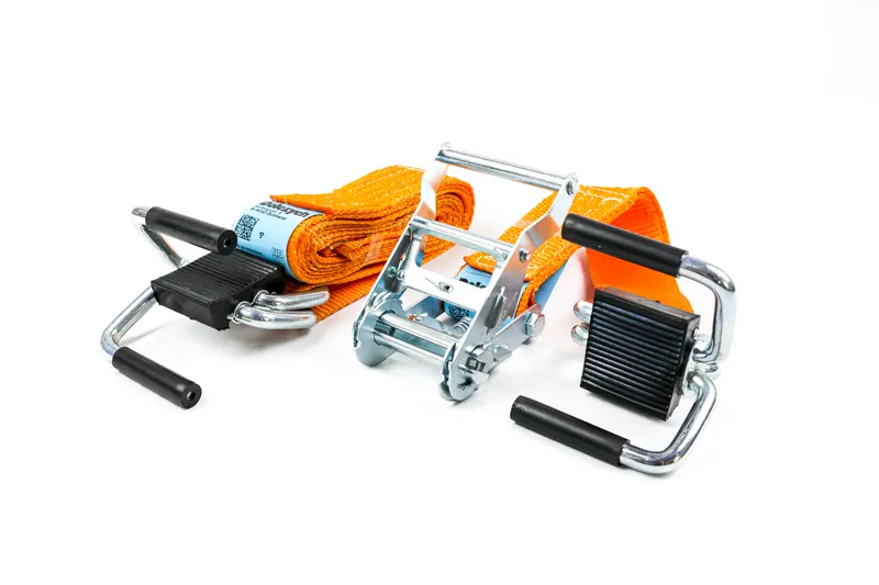 Produktbild des DoZurr 500 Zurrgurts von Dolezych: Robuster, 3.500 mm langer Gurt in leuchtendem Orange, ideal f?r sichere und vielseitige Transportanwendungen.