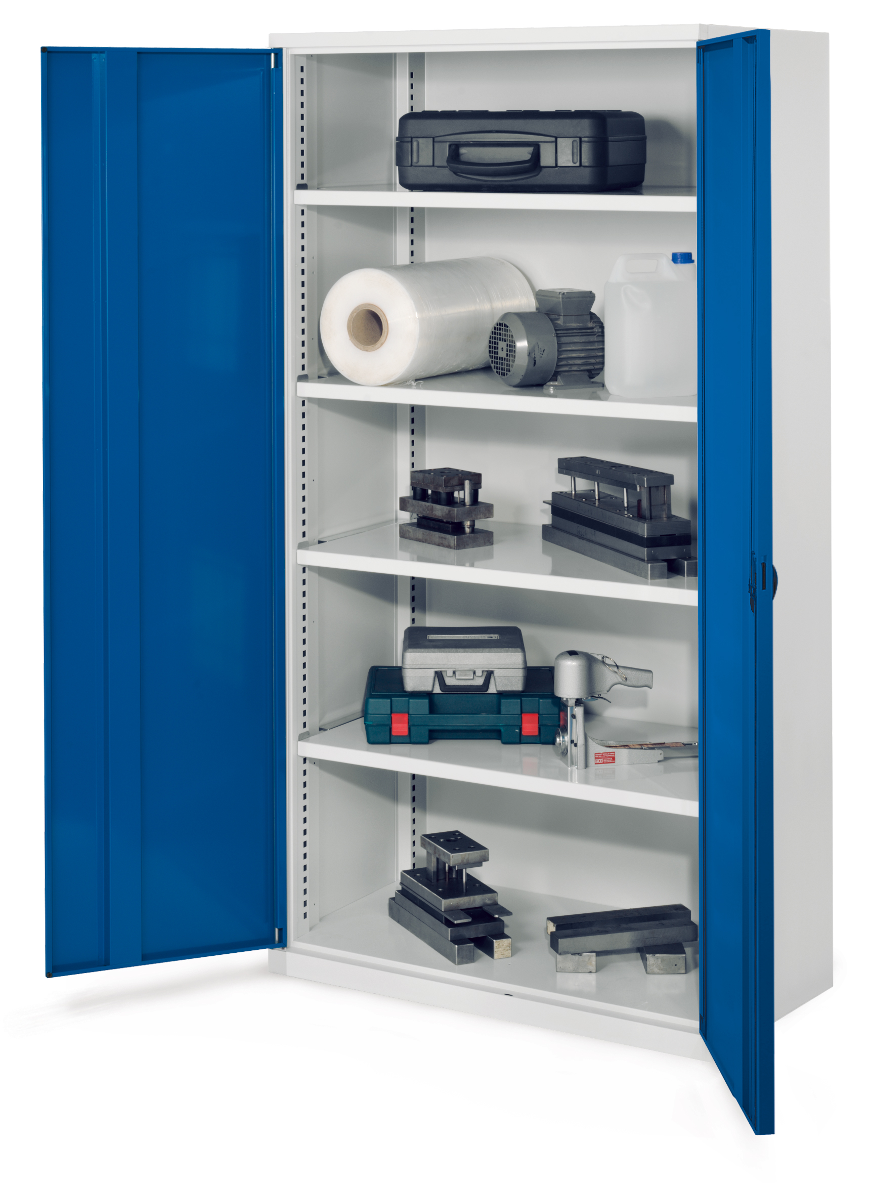 Der robuste Schwerlastschrank von Kappes Systeme GmbH bietet mit seiner stabilen Stahlkonstruktion und einem Fassungsvermögen von bis zu 1,65 Tonnen optimale Aufbewahrung.