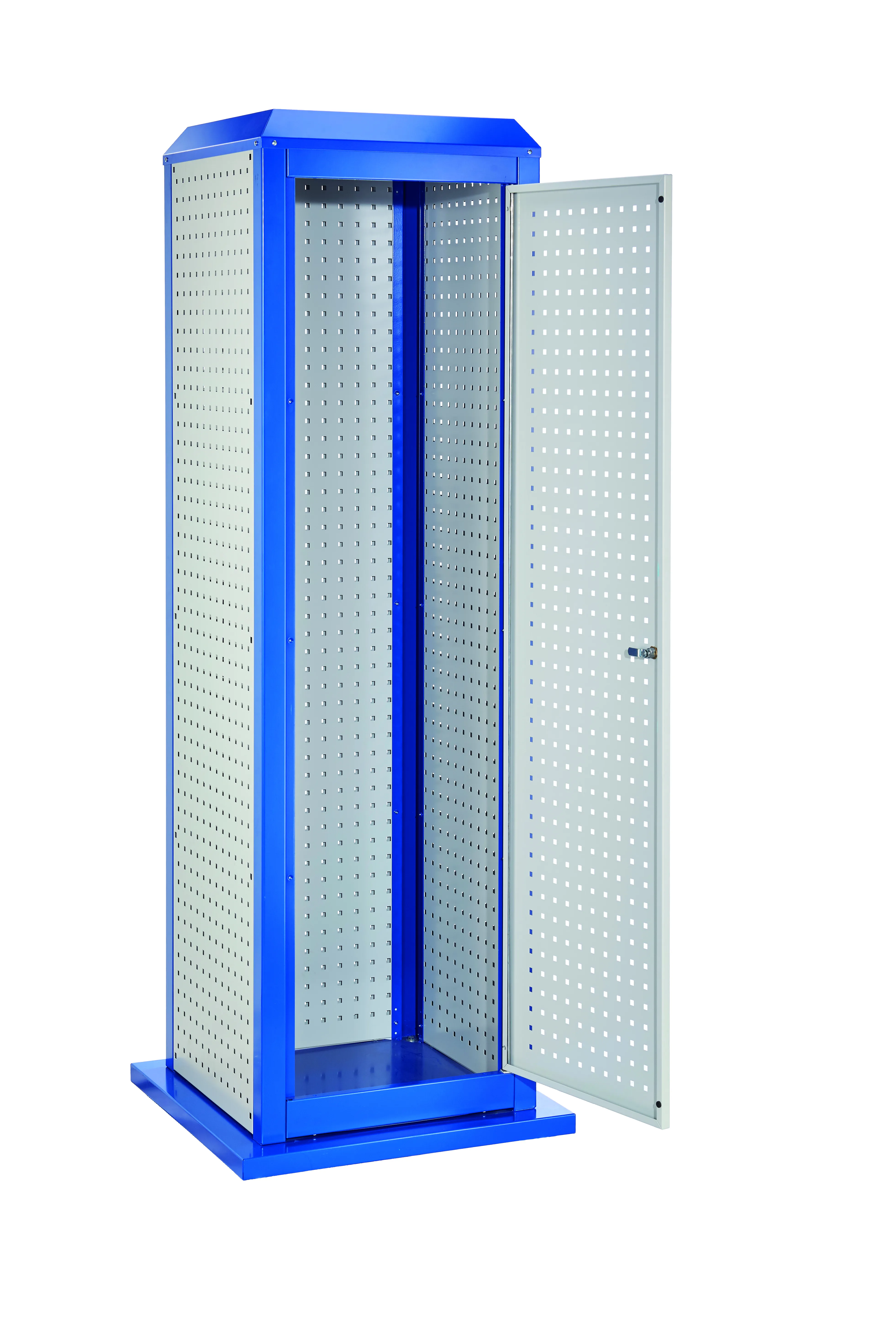 Der RasterPlan ToolTower Gro? Modell 2 von Kappes Systeme bietet flexible Werkzeuglagerung mit robustem Design und anpassbaren Lochplatten, station?r oder mobil.