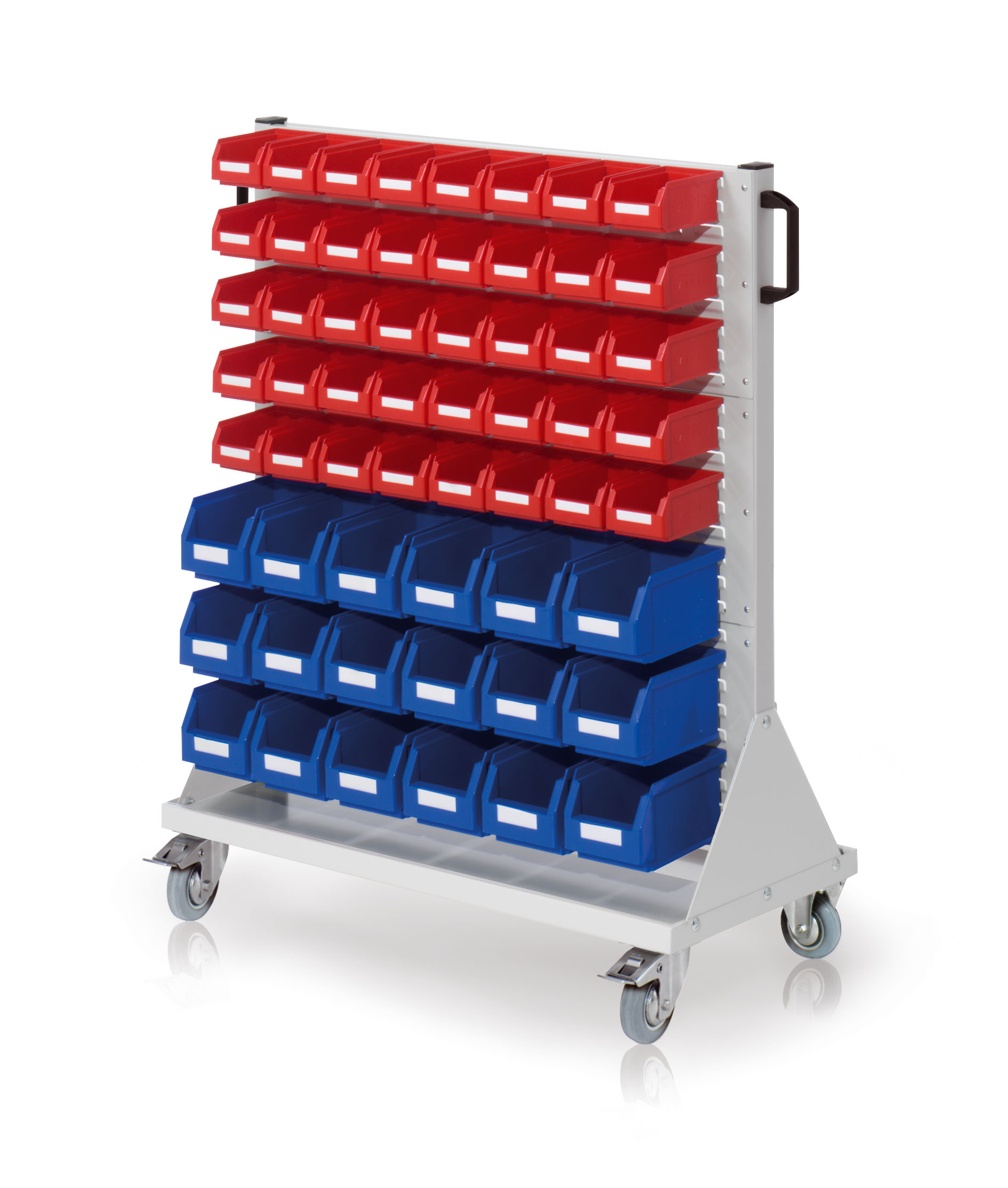 Der RasterMobil Rollwagen Gr. 3 Modell E77 von Kappes Systeme bietet modulare Flexibilit?t und ergonomisches Design f?r effiziente Materiallagerung und -transport.