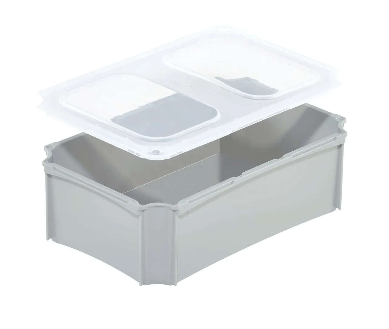 Transluzenter Deckel f?r Einsatzbeh?lter der basicline Serie von Bekuplast, 277 x 178 mm, leicht (96 g) und robust aus PP-C, sch?tzt zuverl?ssig vor Staub.