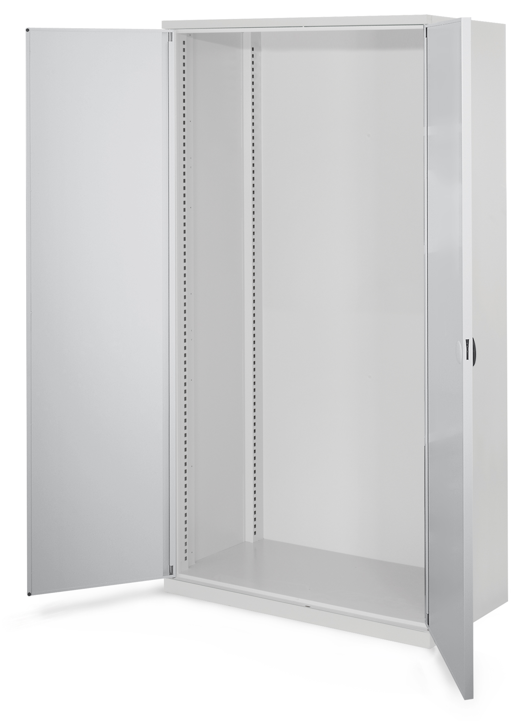 Schwerlastschrank Leergehäuse/Mod 40 1950 x 1000 x 600 mm RAL 7035. Ohne Mitteltrennwand Doppelwandtüren.