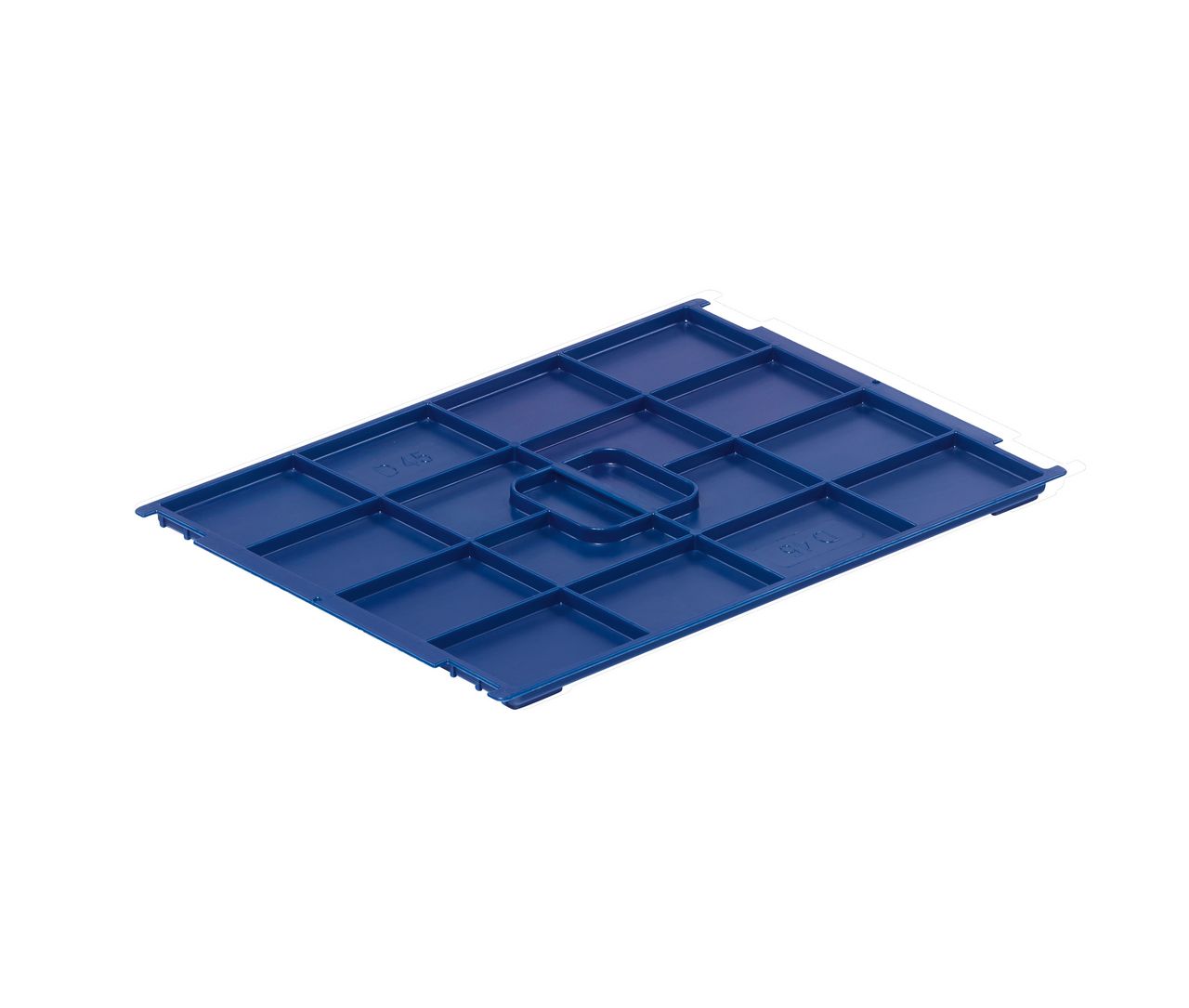Auflagedeckel 400x300 mm, für VDA-R-KLT,  Farbe blau