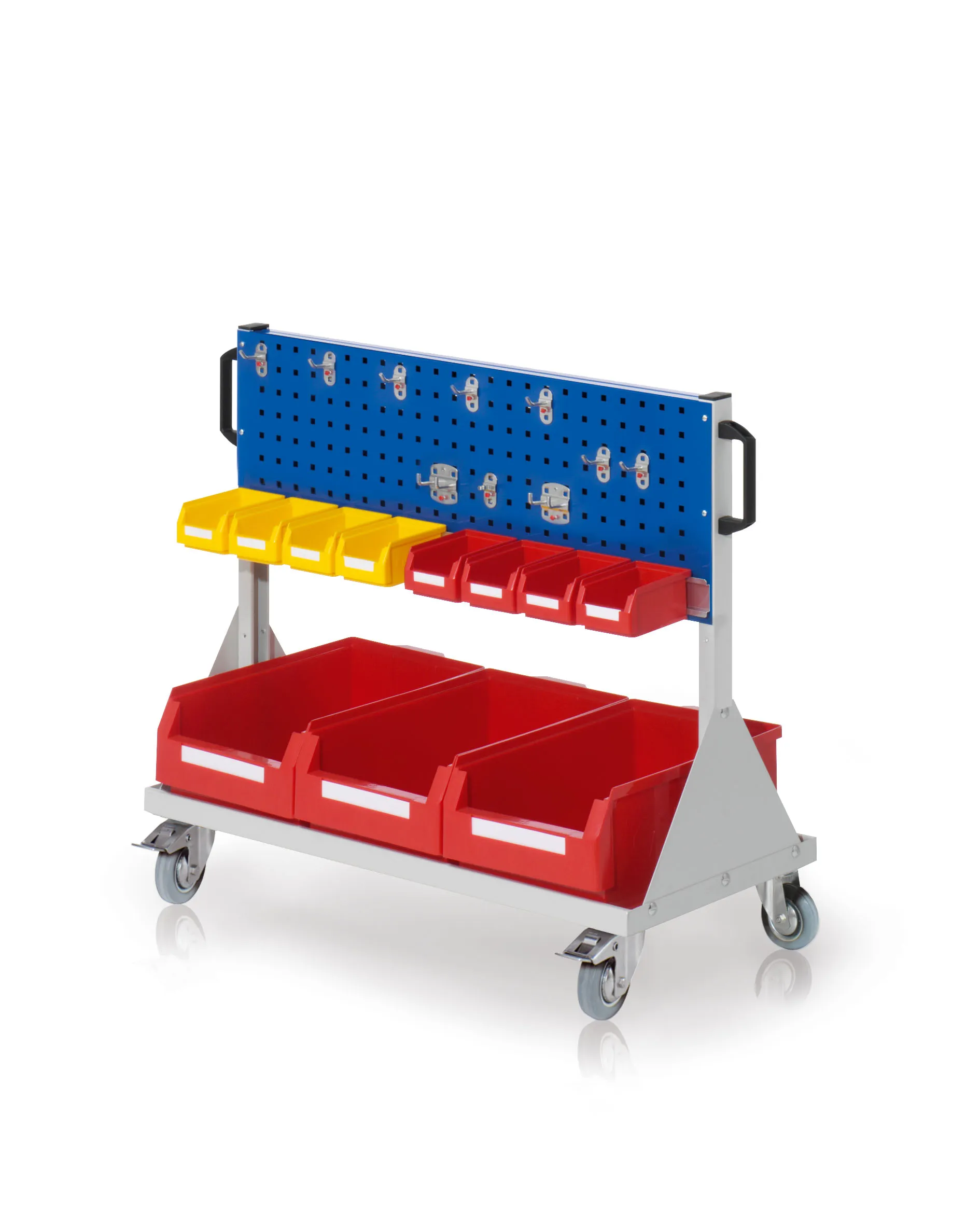 Das RasterMobil Gr. 2 von Kappes Systeme: Rollbares Werkzeuglager mit robustem Design, ergonomischen Griffen und flexibler Modulbauweise f?r effiziente Organisation.