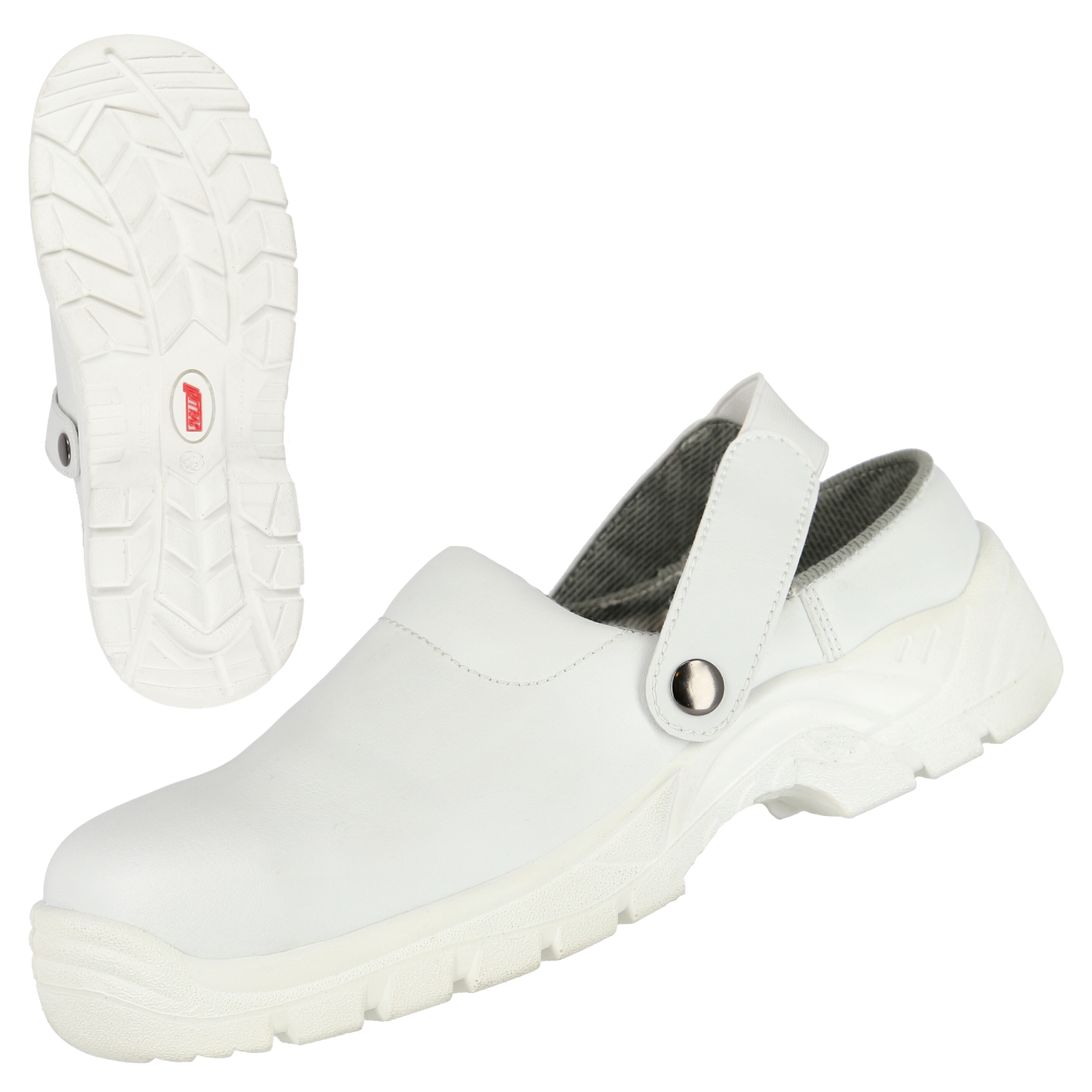 NITRAS CLEAN STEP CL, SB Sicherheitsclogs, weiß, EN ISO 20345
