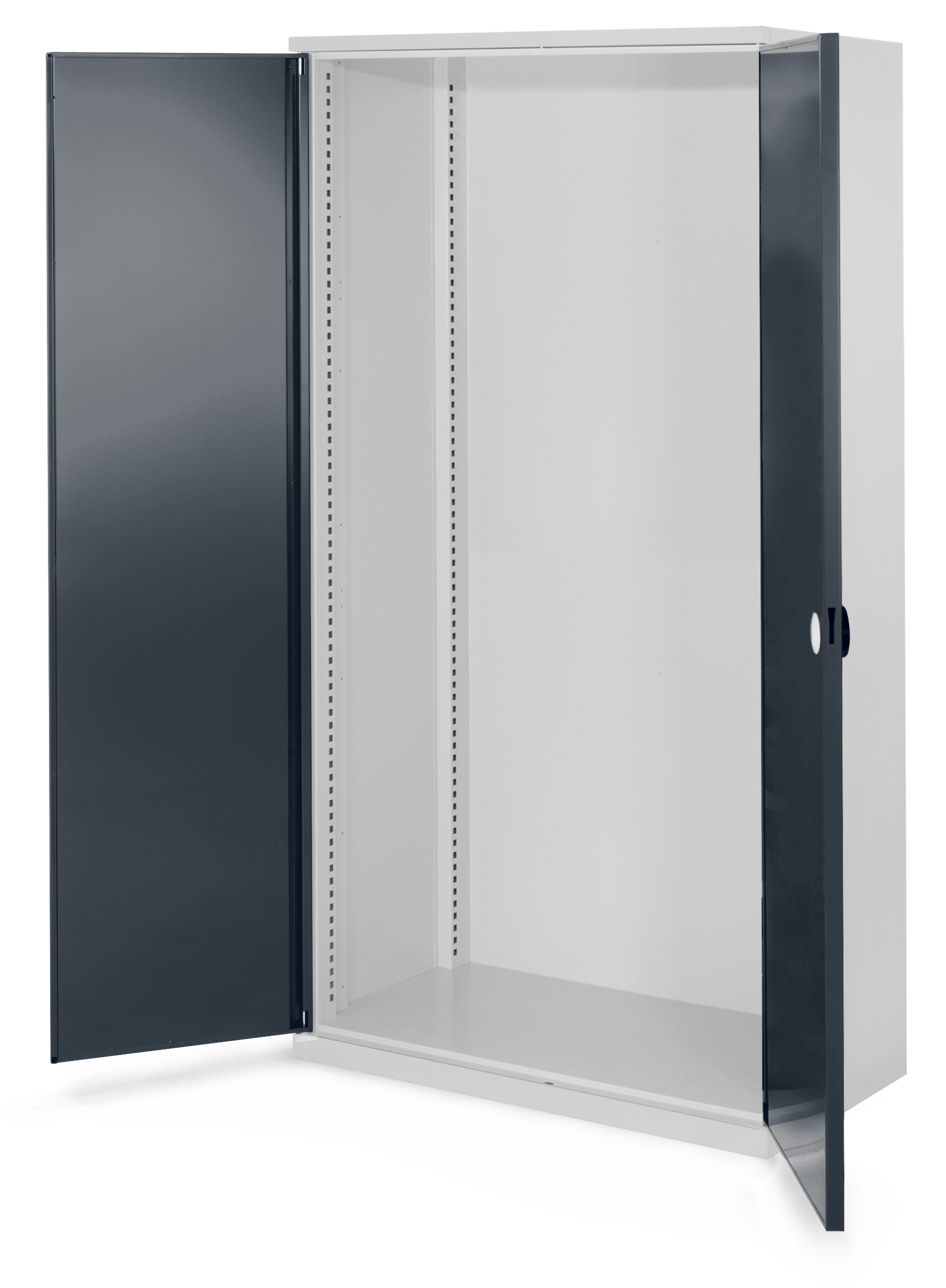 Schwerlastschrank Leergehäuse/Mod 40 von Kappes Systeme: Robuste Stahlkonstruktion, 1,65 t Tragkraft, verstellbare Fachböden, sichere Aufbewahrung mit Zylinderschloss.
