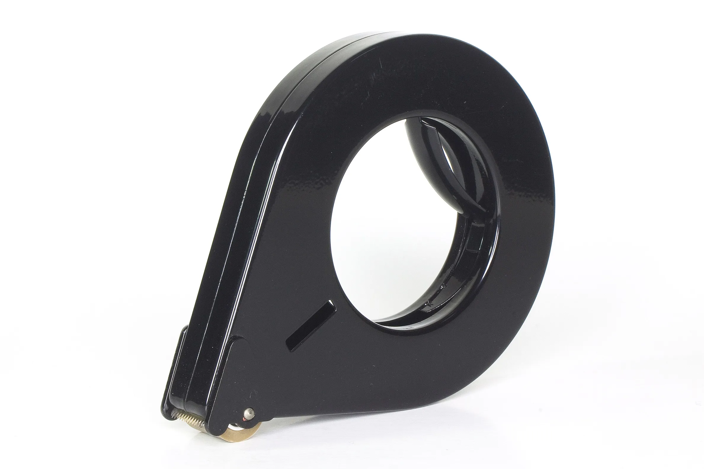 Schwarzer Handabroller von Traydon GmbH: Ergonomisch, stabil, mit präziser Karbonstahlklinge und robuster Abrollbremse für effizientes Verpacken.