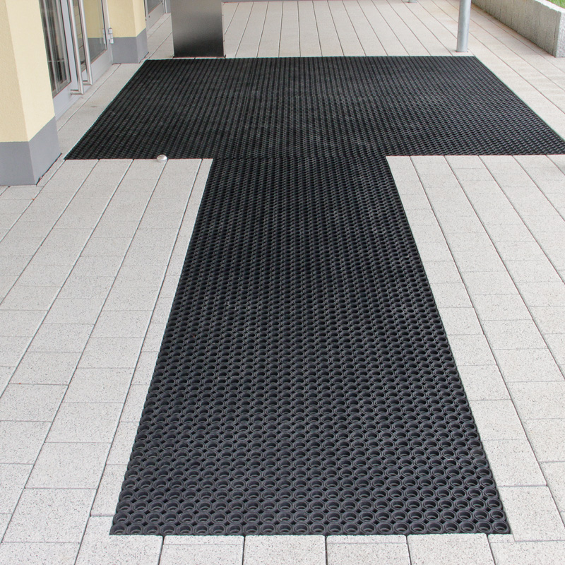 Wabenmatte schwarz 75x100cm