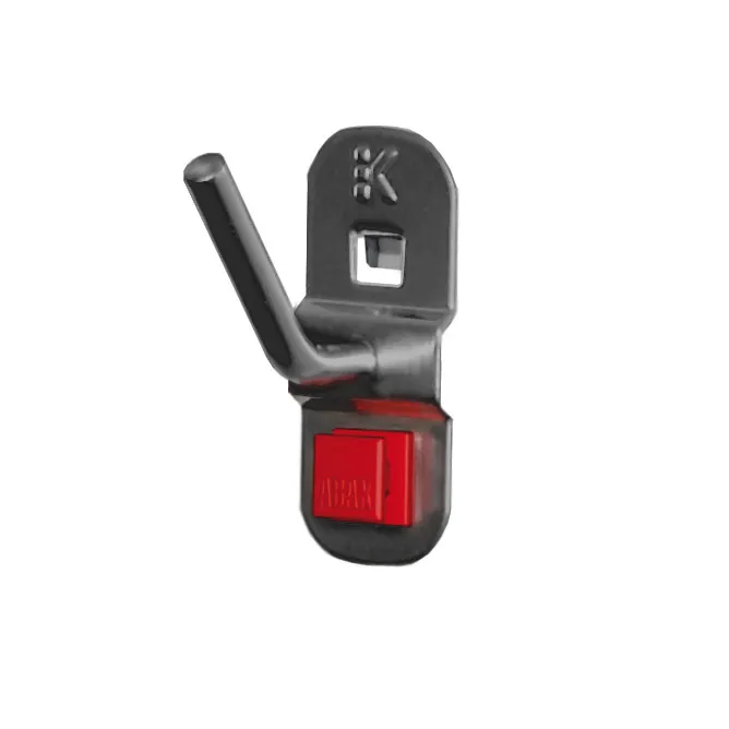 ABAX? Schr?ghaken in Anthrazitgrau f?r werkzeuglose Montage mit ?RasterPlan. Flexibel, sicher und einfach zu handhaben. L?nge: 14/40 mm. Kappes Systeme GmbH.