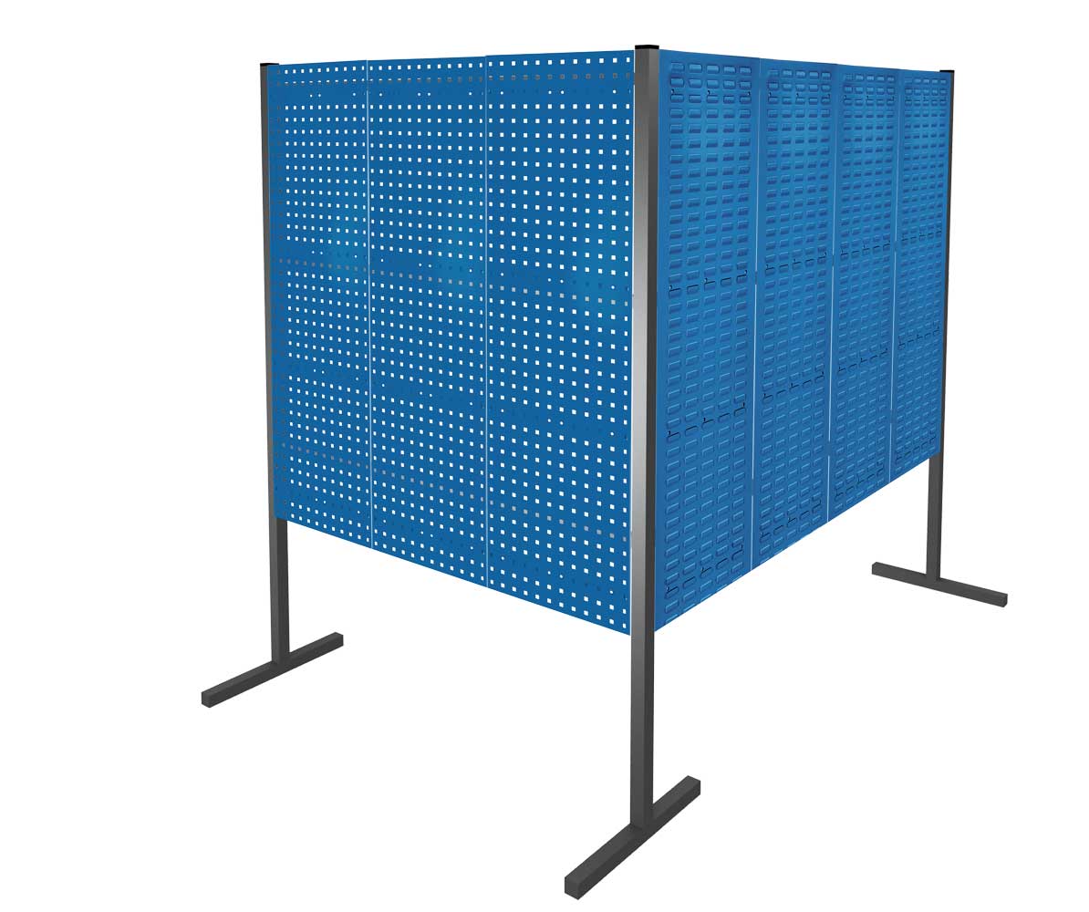 Das RasterPlan Trennwandsystem von Kappes Systeme GmbH bietet flexible, ästhetische Raumtrennung mit robusten Loch- und Schlitzplatten in modernem RAL 5010 Design.
