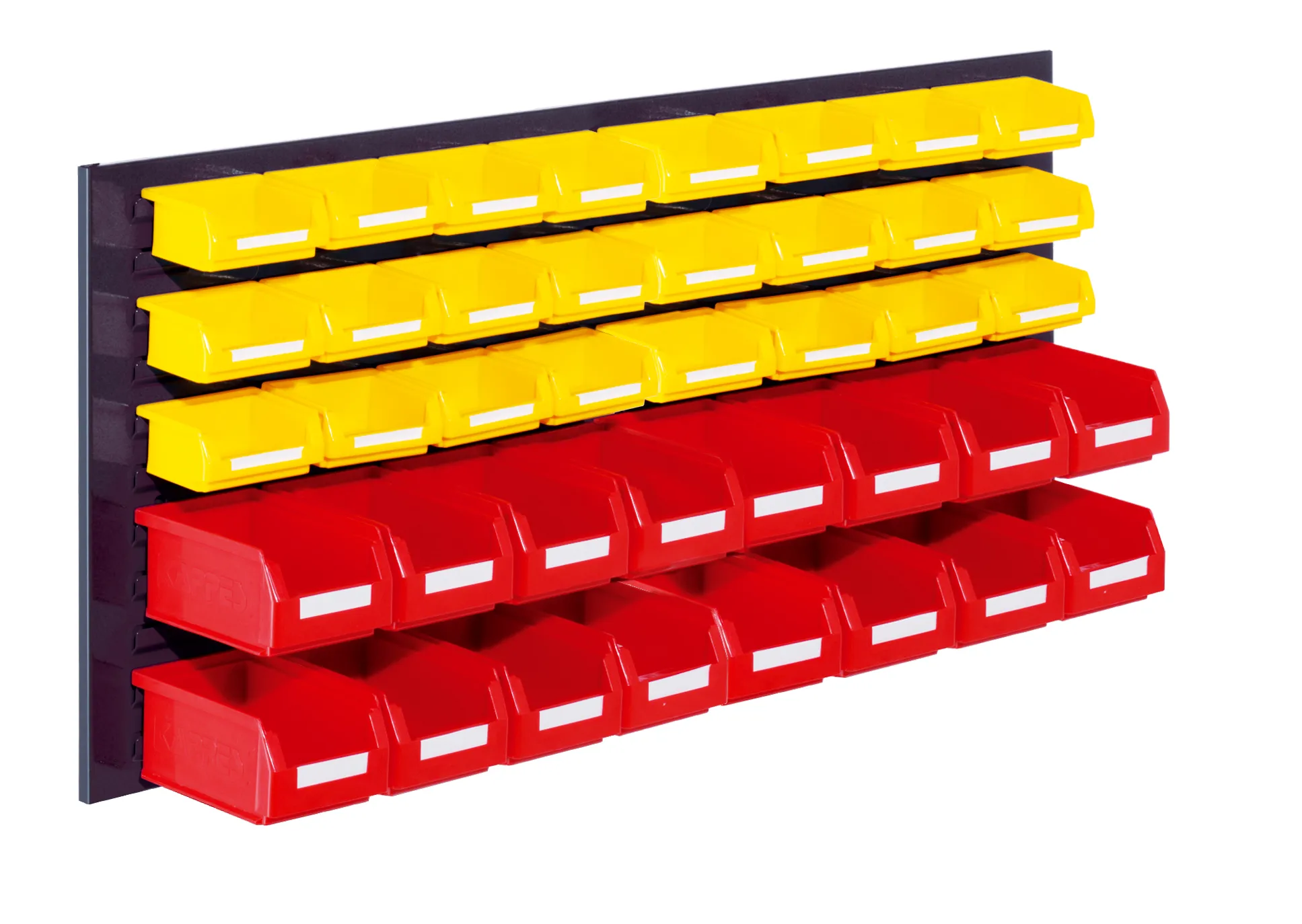 Das RasterPlan Schlitzplatten Einsteigerset 12 von Kappes Systeme in RAL 7016 bietet flexible und robuste Lagerl?sungen mit 40 Lagersichtk?sten f?r industrielle Umgebungen.