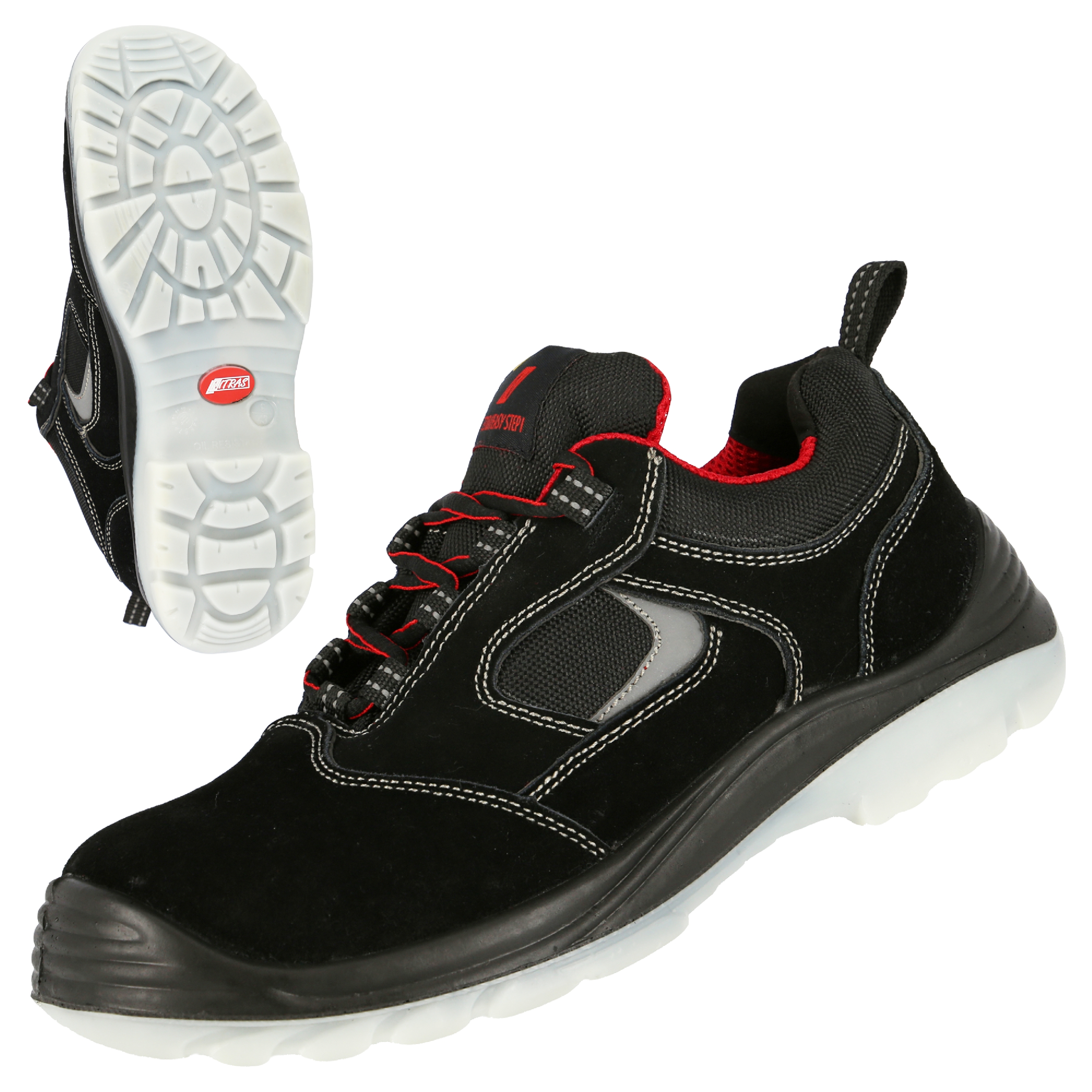 NITRAS EASY STEP, S1P safety shoes, black, EN ISO 20345, EN 61340-4-3, DGUV Rule 112-191 NITRAS EASY STEP, S1P safety shoes, black, EN ISO 20345, EN 61340-4-3, DGUV Rule 112-191