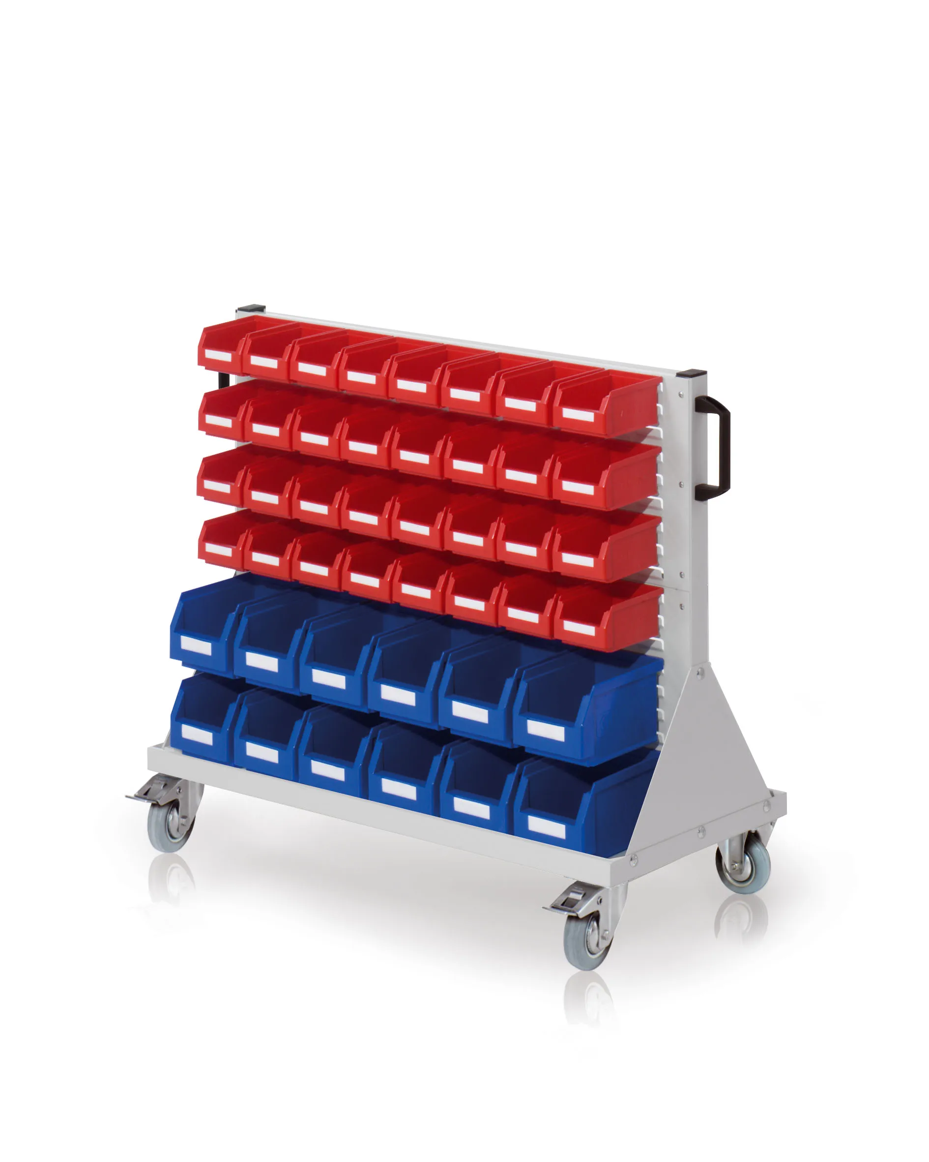 Der RasterMobil Rollwagen Gr. 2 Modell E61 von Kappes Systeme bietet effiziente Lagerung und Mobilit?t mit robustem Design und modularer Anpassung f?r industrielle Anwendungen.