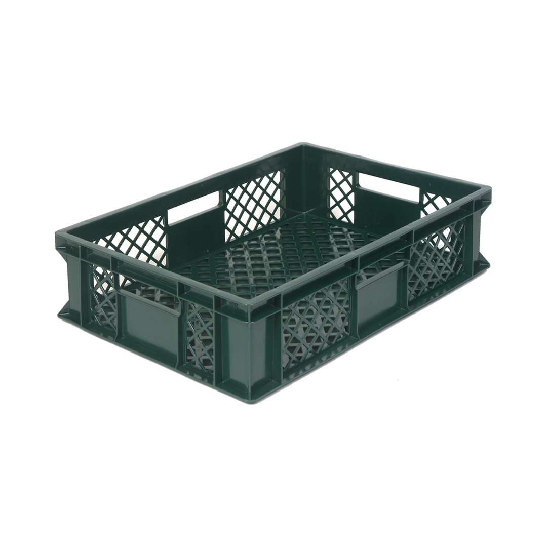 Effizienter Transportkorb 600x400x150 mm in Grün: Leicht, robust und ideal für Lagerlogistik. Optimieren Sie Ihre Transport- und Lagerprozesse jetzt!