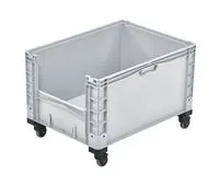 Der Bekuplast Gro?beh?lter mit R?dern (800x600x560 mm) bietet 168 Liter Volumen, robuste PP-C Bauweise und einfache Mobilit?t f?r effiziente Lagerung und Transport.