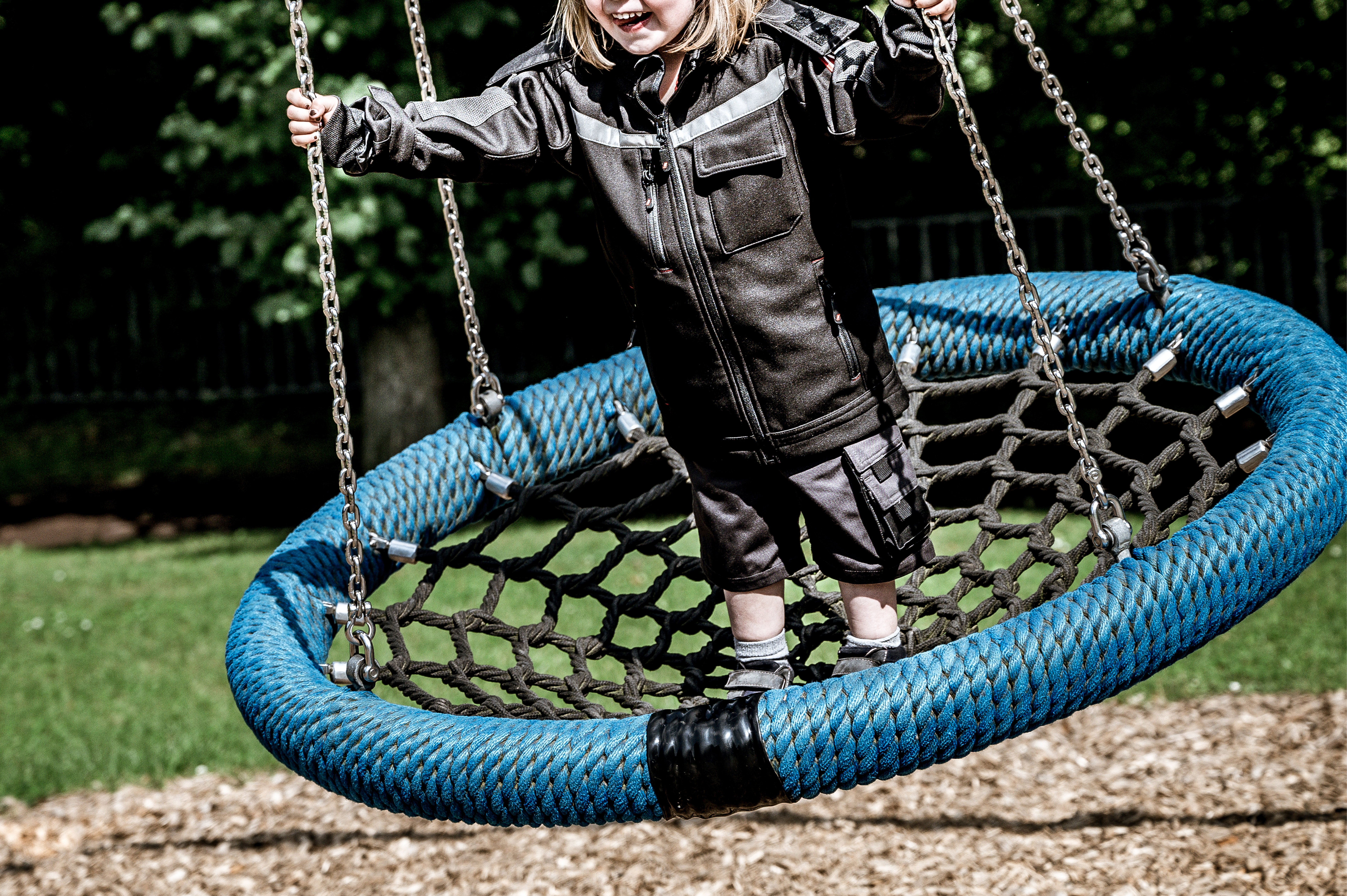 NITRAS MOTION TEX KIDS, Softshelljacke, schwarz