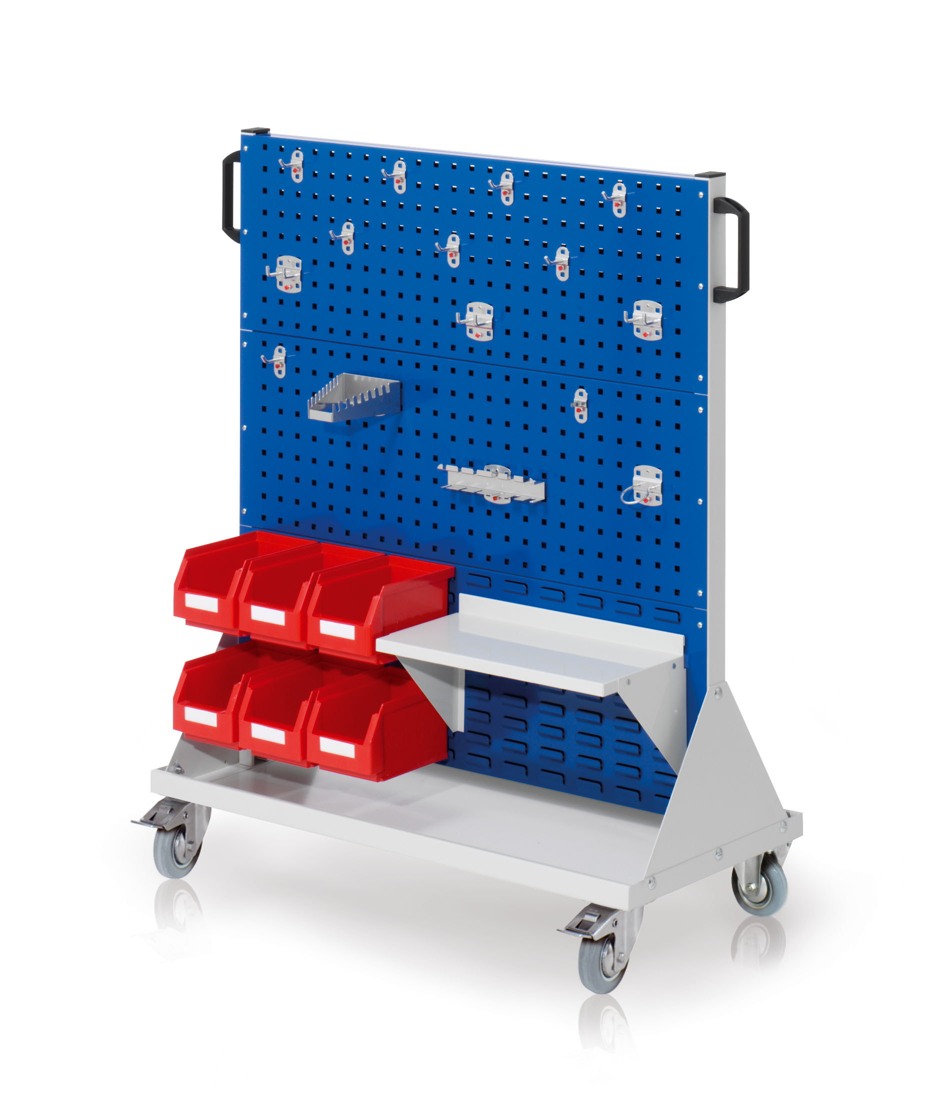 Das RasterMobil? von Kappes Systeme: Ein rollbares, robustes Lager- und Organisationssystem mit modularer Flexibilit?t f?r effiziente Arbeitsabl?ufe.