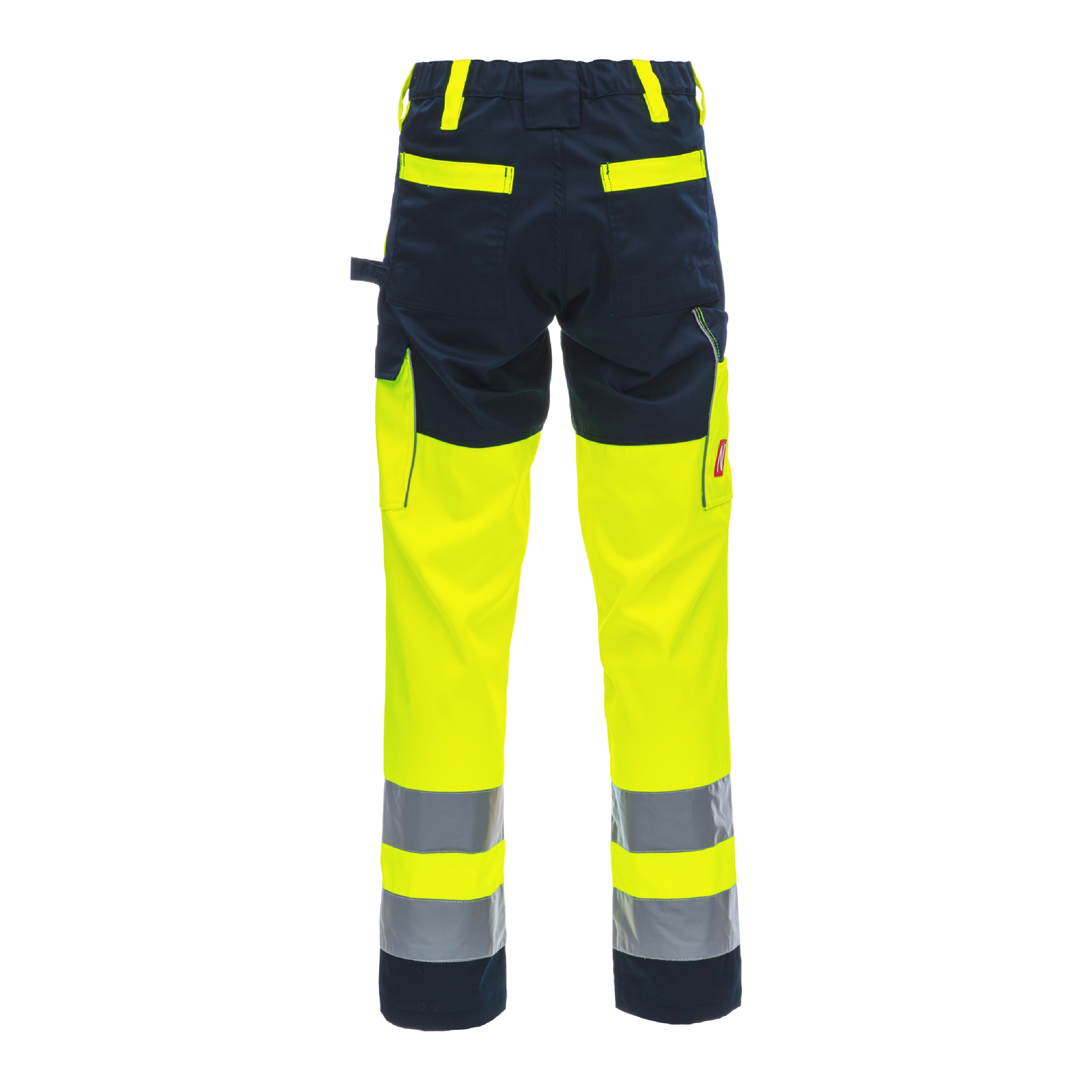 NITRAS MOTION TEX VIZ, Warnschutz - Arbeitshose, lang, EN ISO 13688, EN ISO 20471 neongelb