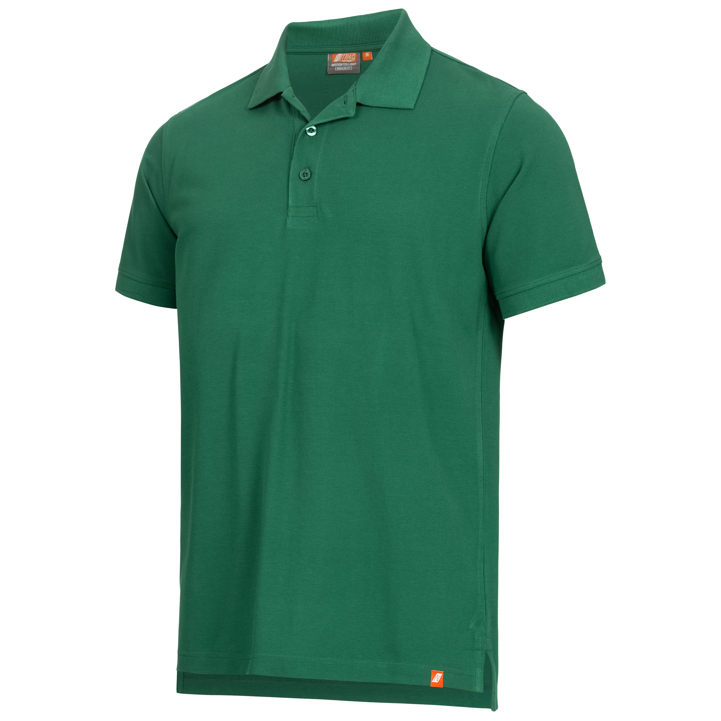 NITRAS MOTION TEX LIGHT, Poloshirt, grün (Farbcode: 3000), vorgewaschen, Polokragen, 100% Baumwolle, 200g/qm, EN 13758-2 (mit Ausnahme von Weiß und Hellgrau), STANDARD 100 by OEKO-TEX®