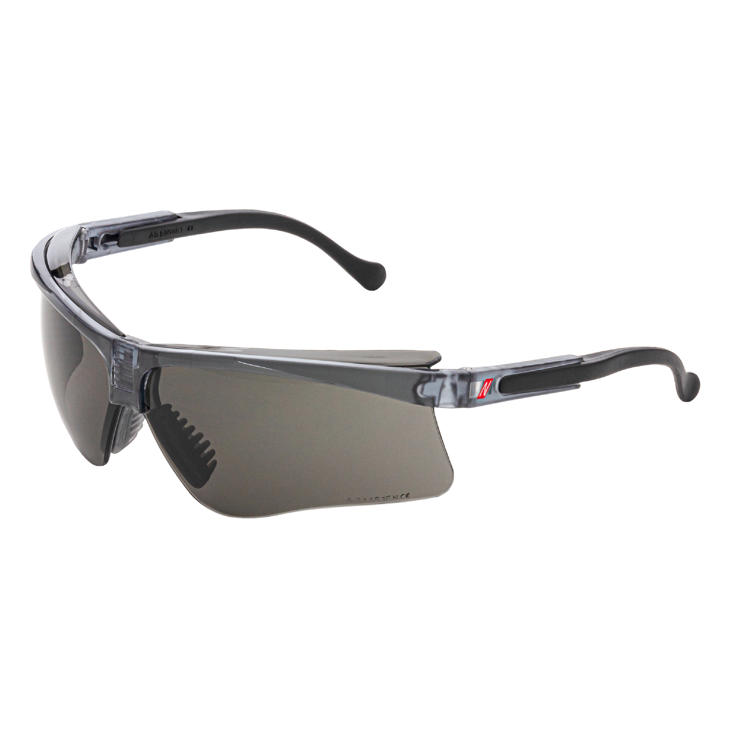 NITRAS VISION PROTECT PREMIUM, Schutzbrille, schwarz / schwarz, EN 166