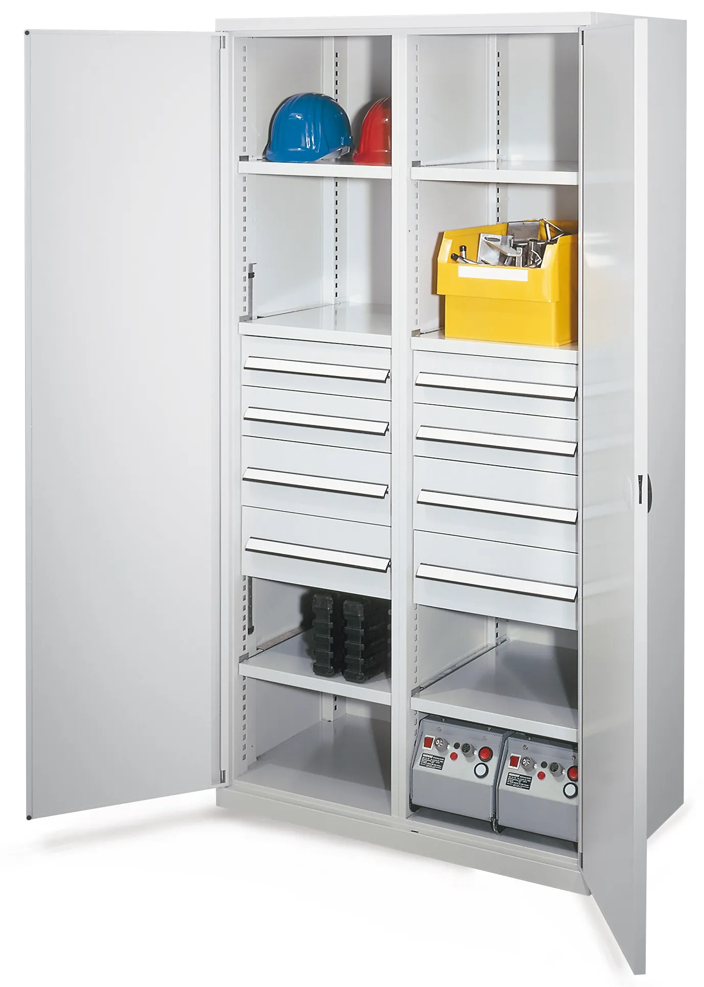 Schwerlastschrank von Kappes Systeme: Robuste Stahlkonstruktion, 1,65 t Tragkraft, anpassbare Schubladen, hohe Sicherheit. Ideal f?r industrielle Anwendungen.