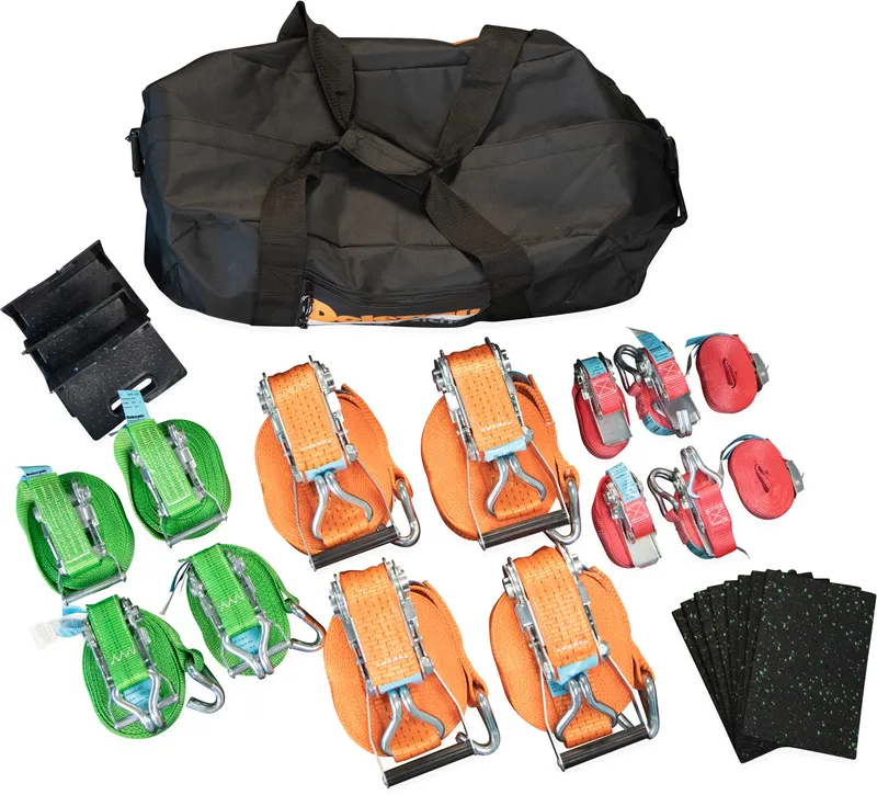Produktbild des Dolezych LaSi-Set Allround: Umfassendes Sicherungsset mit robusten Zurrgurten und Antirutschmatten f?r maximale Transportsicherheit.