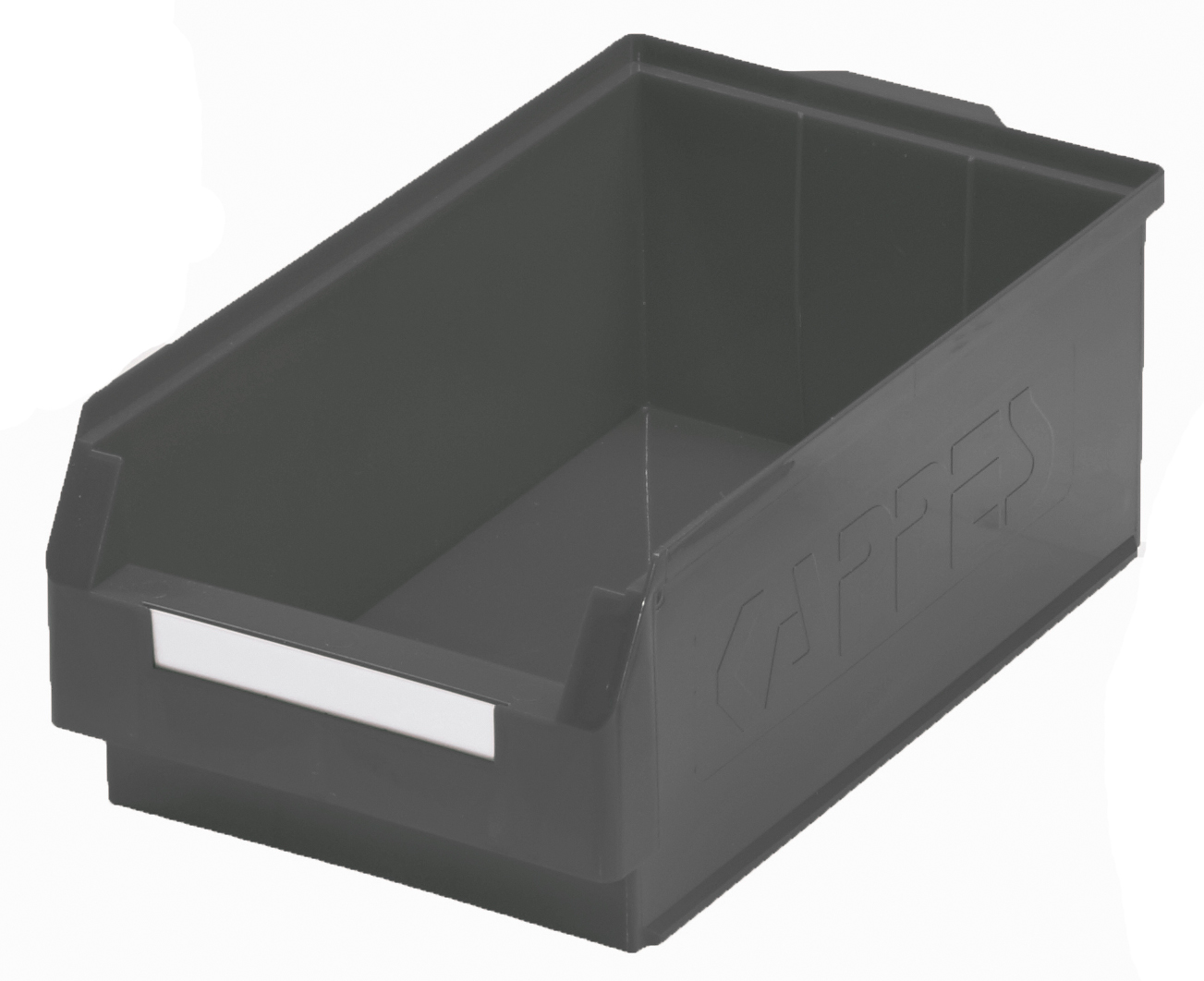 Der graue ®RasterPlan Lagersichtkasten Gr. 2 von Kappes Systeme GmbH ist robust, vielseitig und umweltfreundlich, ideal für die übersichtliche Lagerung.