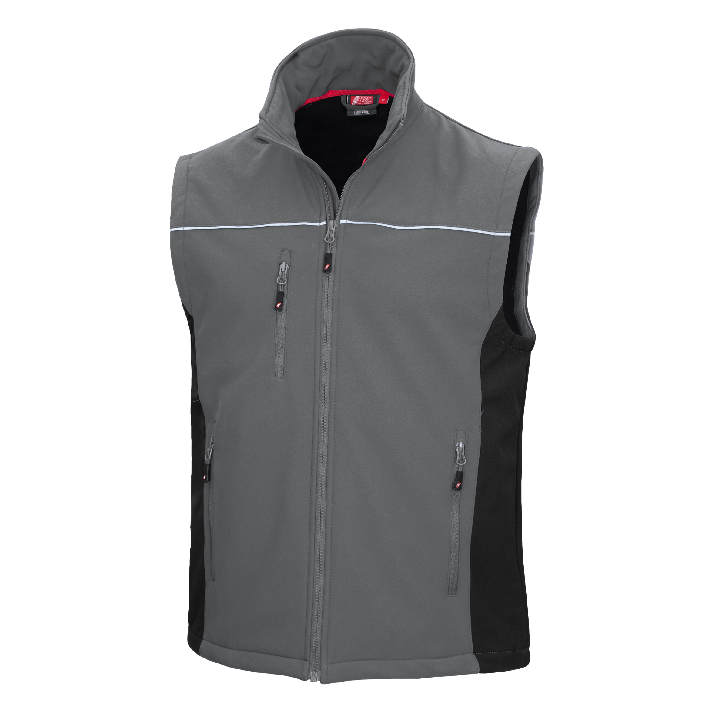 NITRAS MOTION TEX LIGHT, Softshellweste, grau / schwarz