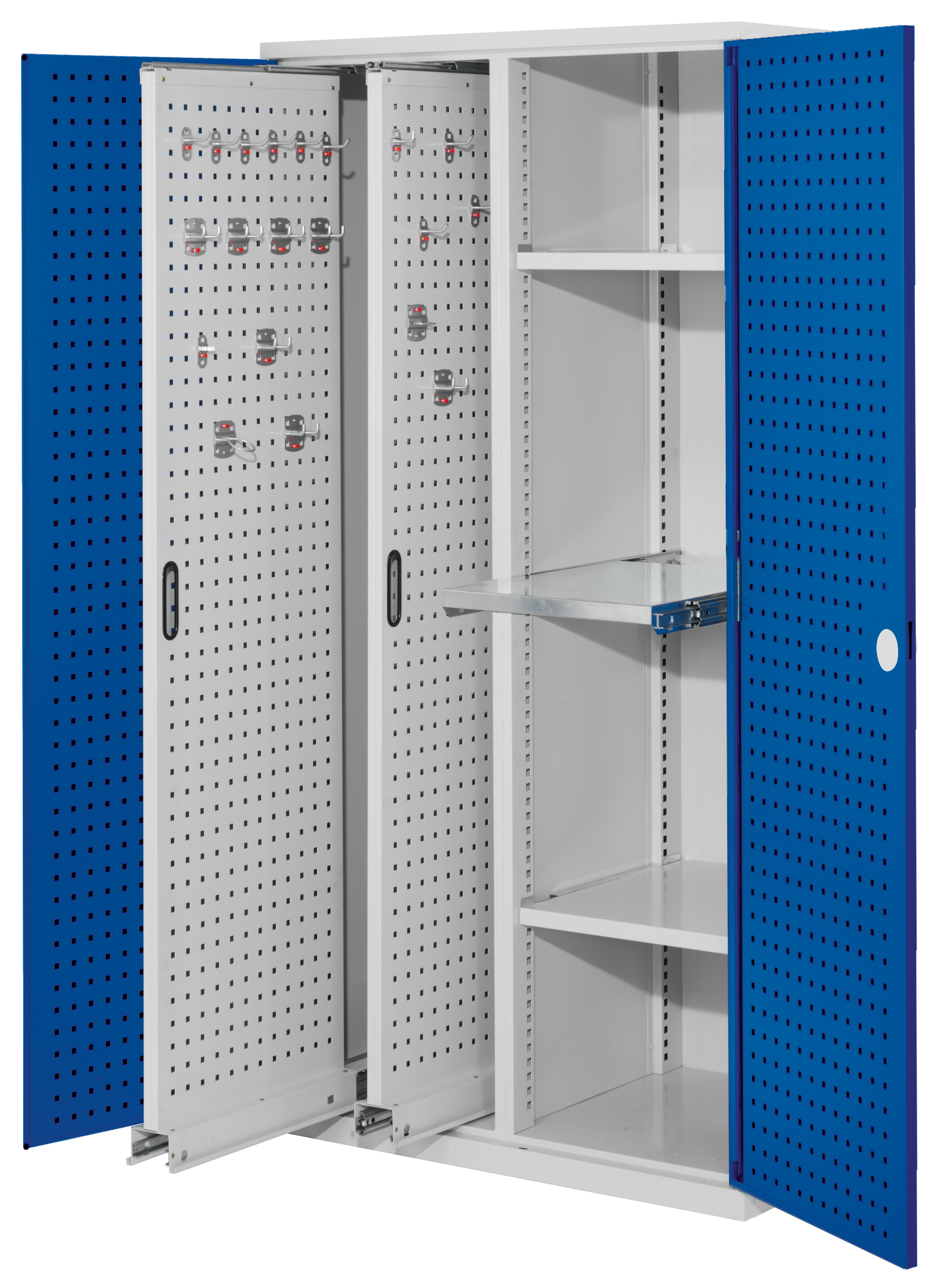 Der ®RasterPlan Vertikalschrank Modell 84 von Kappes Systeme GmbH ist ein robuster, funktionaler Stahlschrank mit vielseitigen Aufbewahrungsmöglichkeiten. Maße: 1950x1000x600 mm.