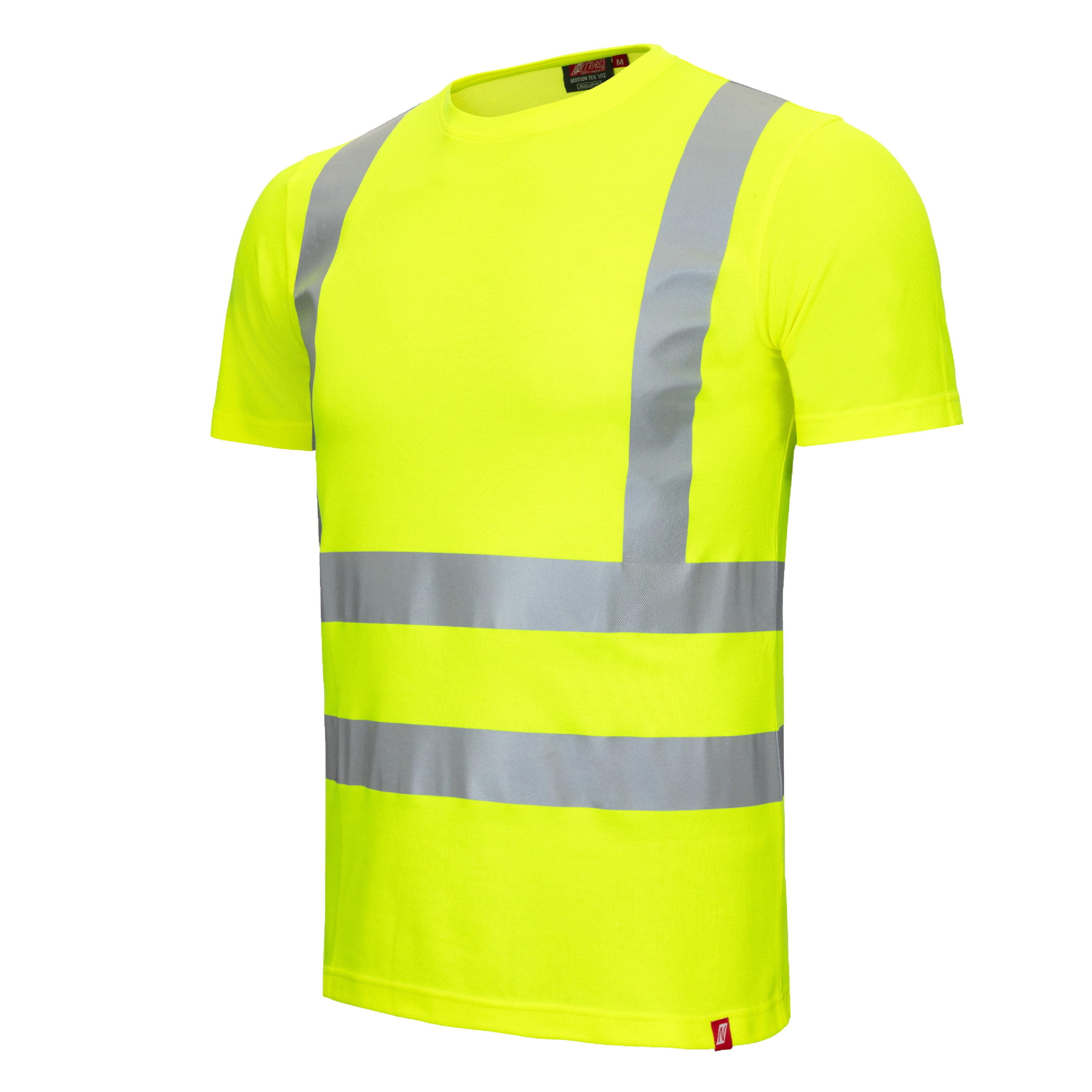 NITRAS MOTION TEX VIZ, Warnschutz-T-Shirt, EN ISO 13688, EN ISO 20471, EN 13758-2