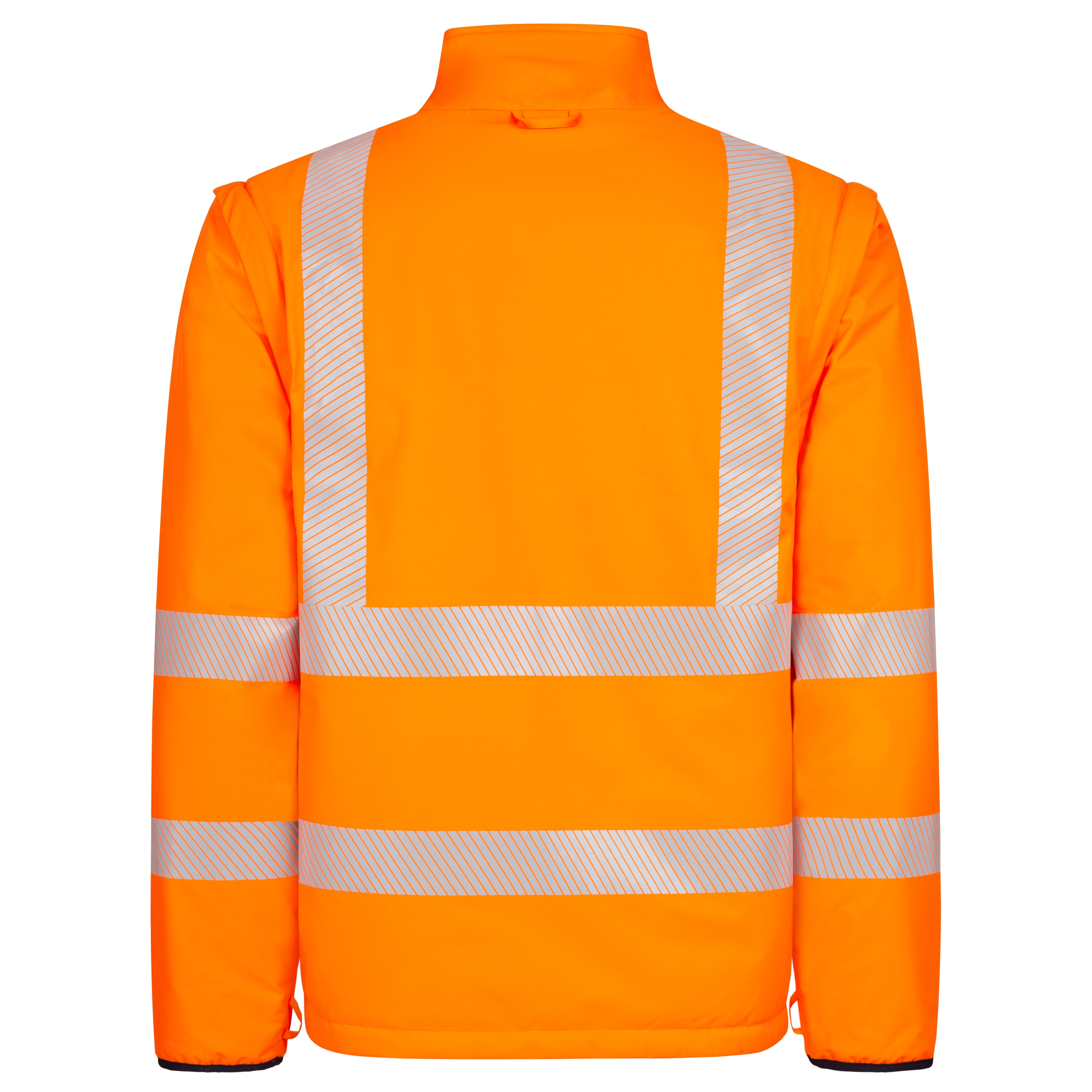 NITRAS MOTION TEX VIZ PLUS, Multifunktions-Warnschutzjacke, neonorange / marineblau (Farbcode: 4121), EN ISO 20471, EN 343