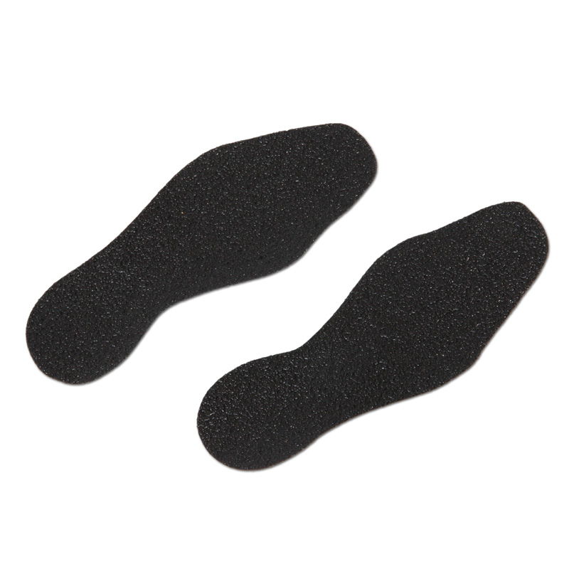 m2-Antirutschbelag Hinweismarkierung Extra Stark schwarz Schuhform 95x265mm (1 Paar), 10er VE