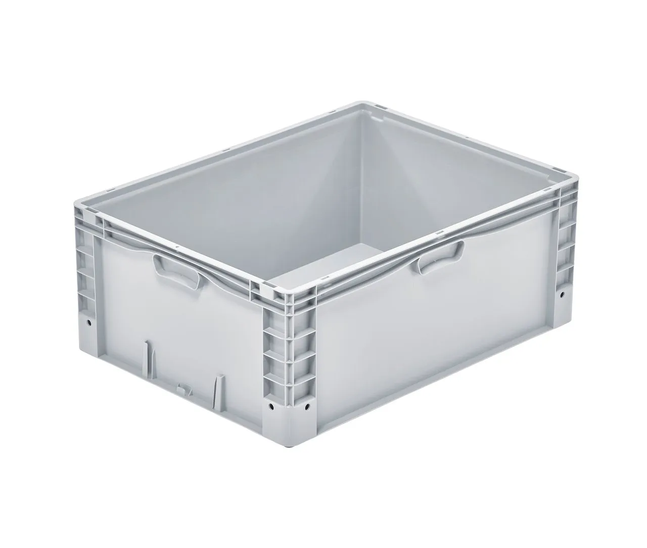 Bekuplast Eurobeh?lter 800x600x320 mm: Robuste, gro?volumige Lager- und Transportl?sung aus langlebigem PP-C, mit 126 Litern Volumen und geschlossenen Seiten.