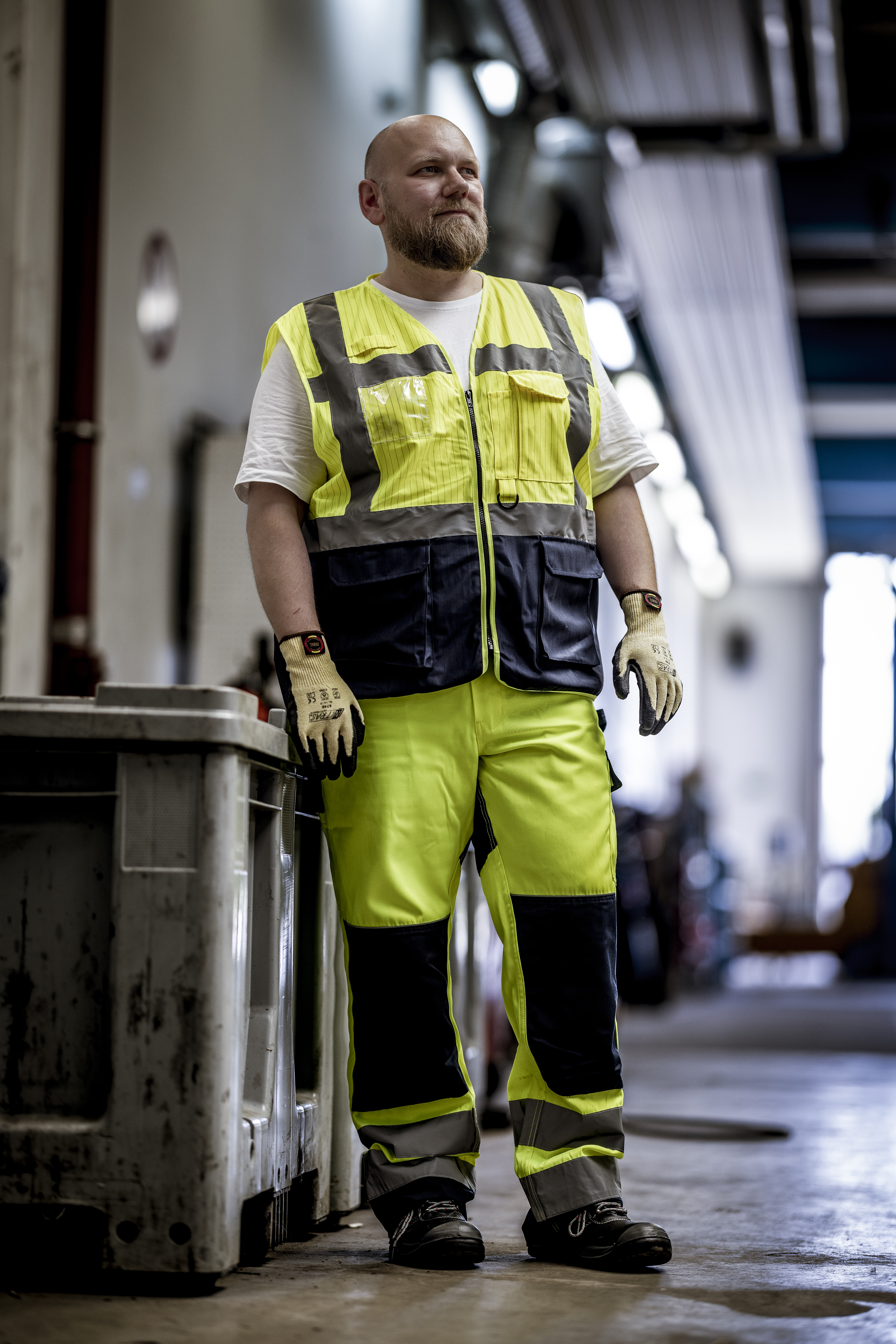 NITRAS Warnschutz-Weste, neongelb (Farbcode: 4000), EN ISO 13688, EN ISO 20471, EN 1149