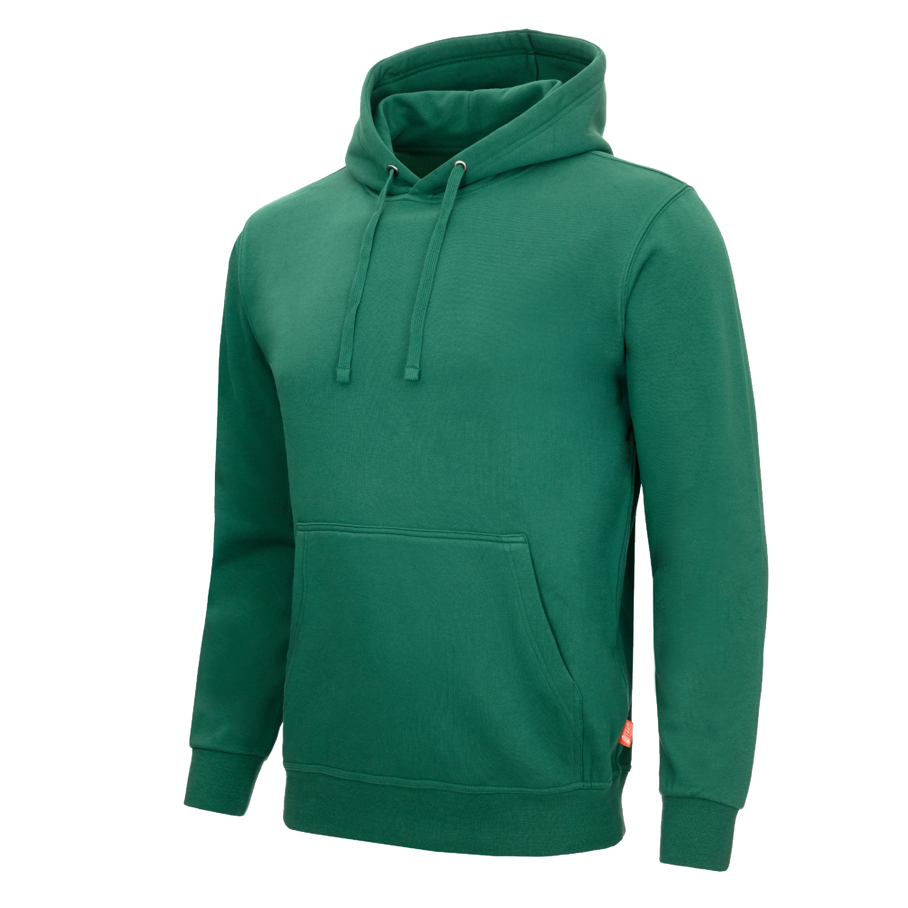 NITRAS MOTION TEX LIGHT, Kapuzenpullover, grün (Farbcode: 3000), 70% Baumwolle / 30% Polyester, 300g/qm, STANDARD 100 by OEKO-TEX®
