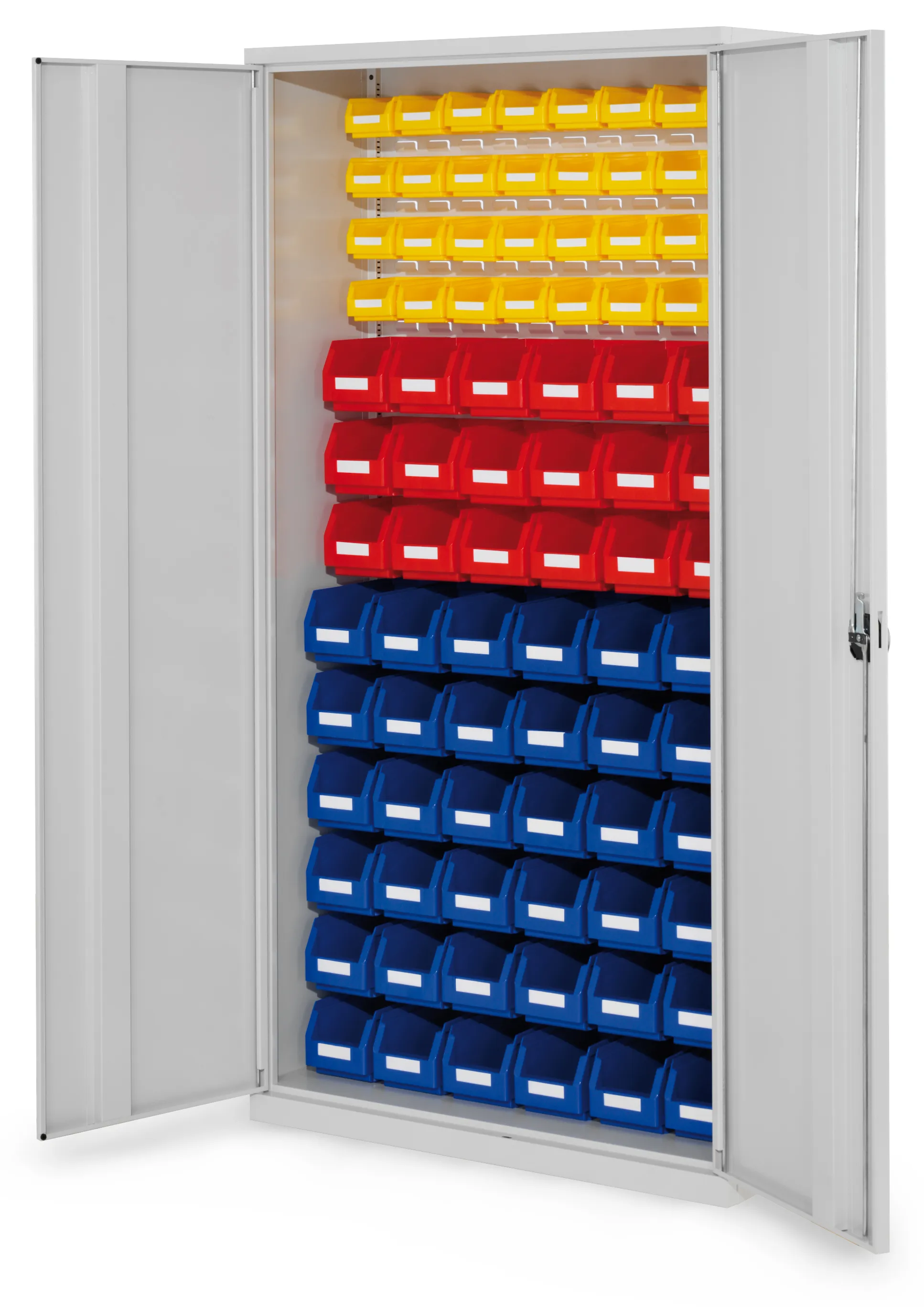 Der ?RasterPlan Schlitzplattenschrank von Kappes Systeme bietet effiziente Lagerung mit robustem Stahl, flexiblen Einh?ngem?glichkeiten und sicherem Schlie?system.