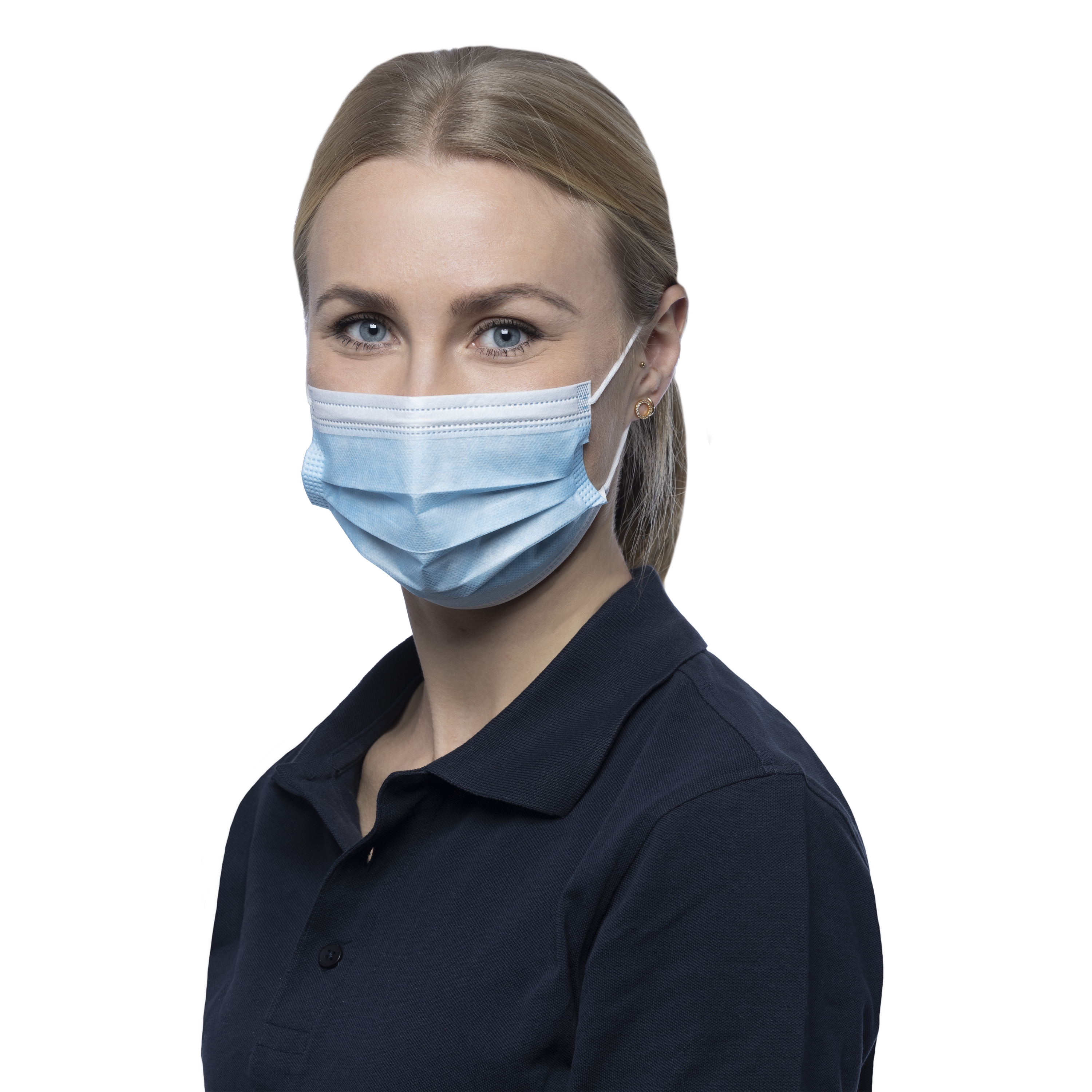 NITRAS PROTECT, Medizinische Gesichtsmaske, blau, Box Ã  50 Stück