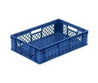 Brühwurstbehälter 609 x 405 x 152 mm  Farbe: blau