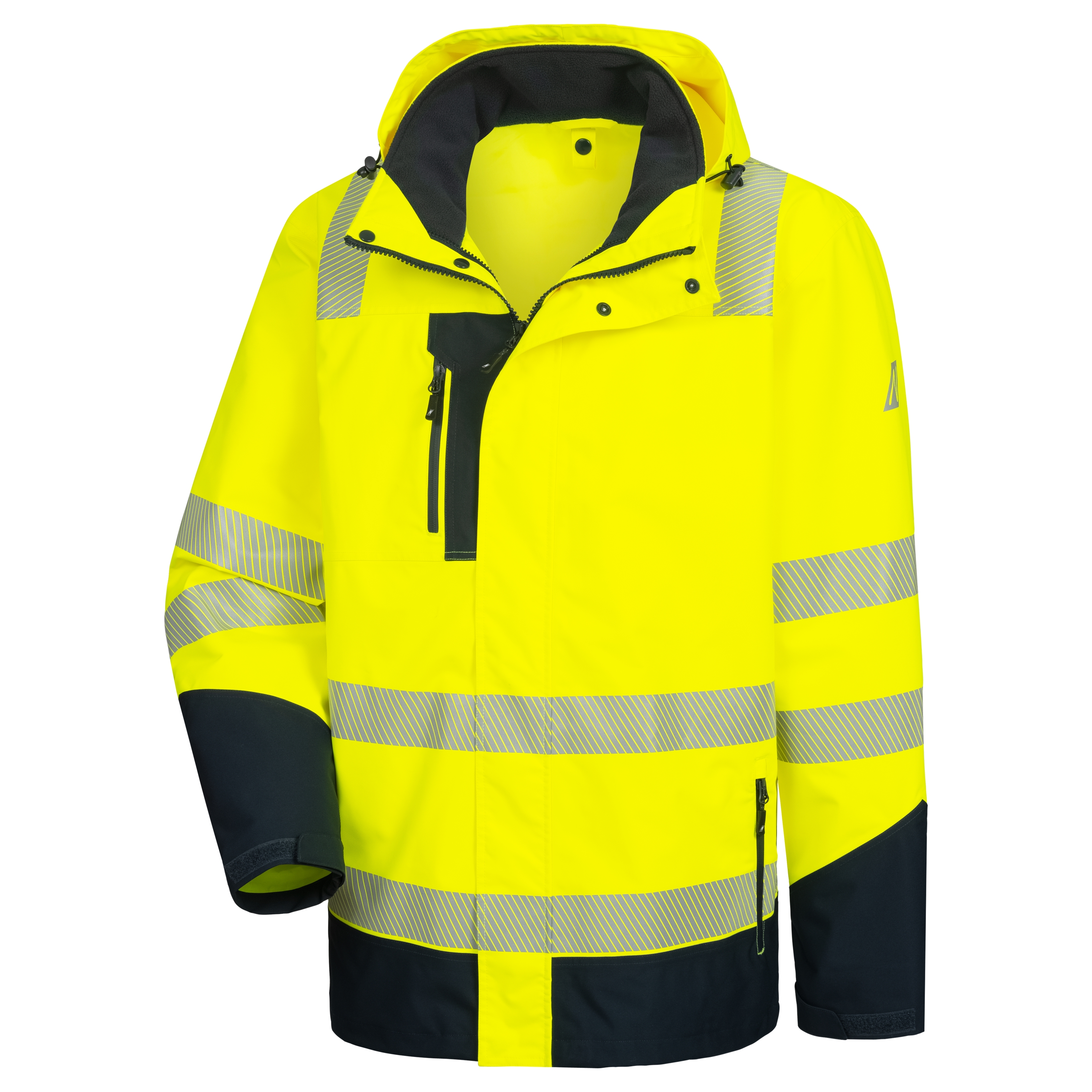 NITRAS MOTION TEX VIZ PLUS, Multifunktions-Warnschutzjacke, neongelb / marineblau (Farbcode: 4021), EN ISO 20471, EN 343