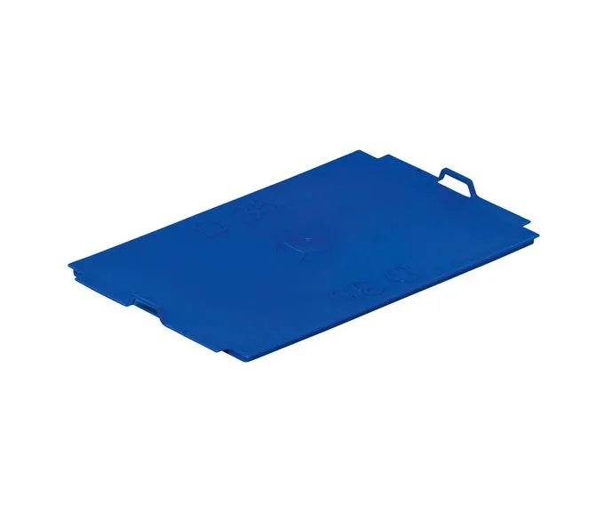 Der Auflagedeckel D 35 von Bekuplast passt perfekt auf RL-KLT Beh?lter 300x200 mm, ist leicht, robust, recyclebar und in elegantem RAL 5003 gehalten.
