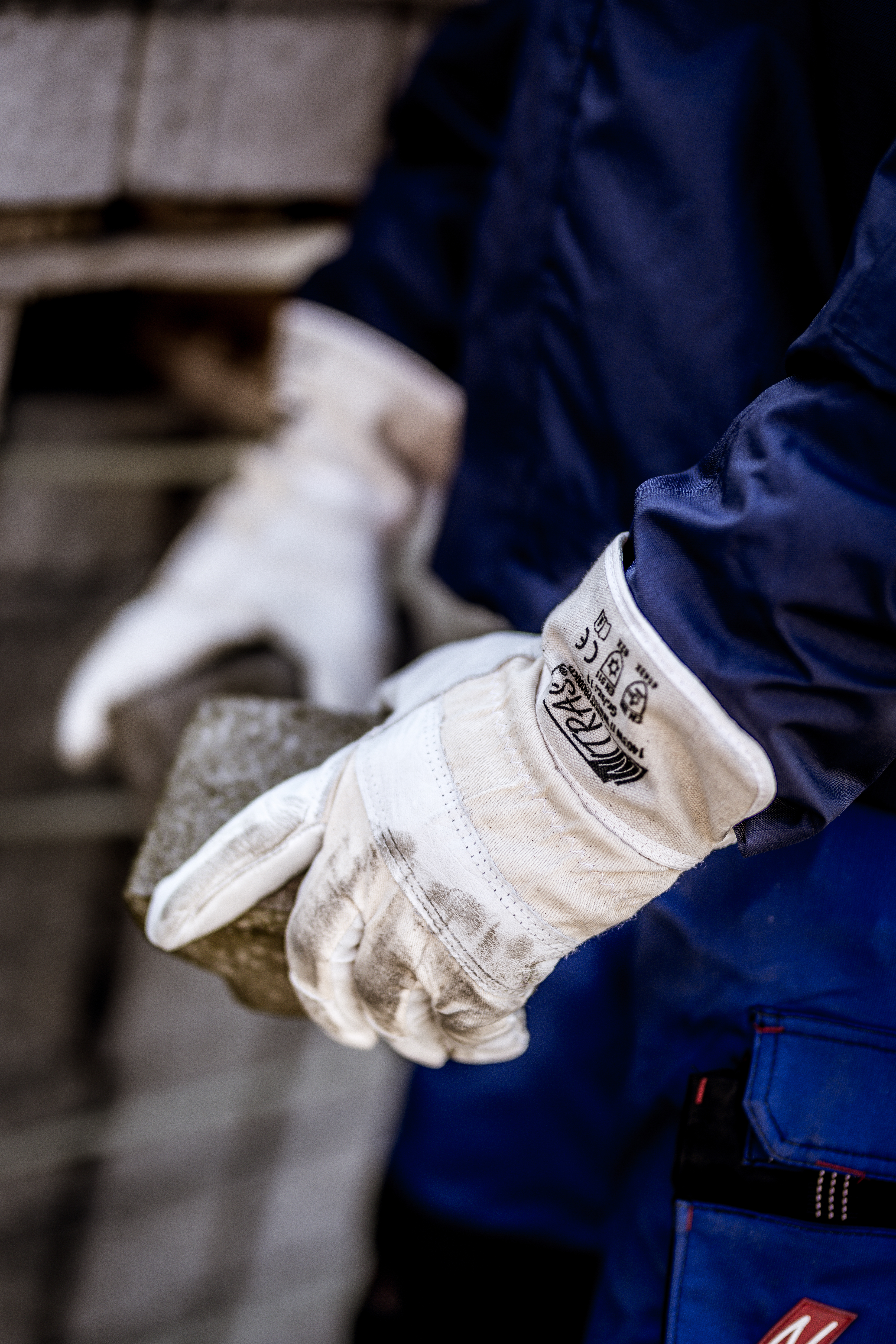 NITRAS WINTER WORKER, Winterhandschuhe, naturfarben | grau, EN 388, EN 511