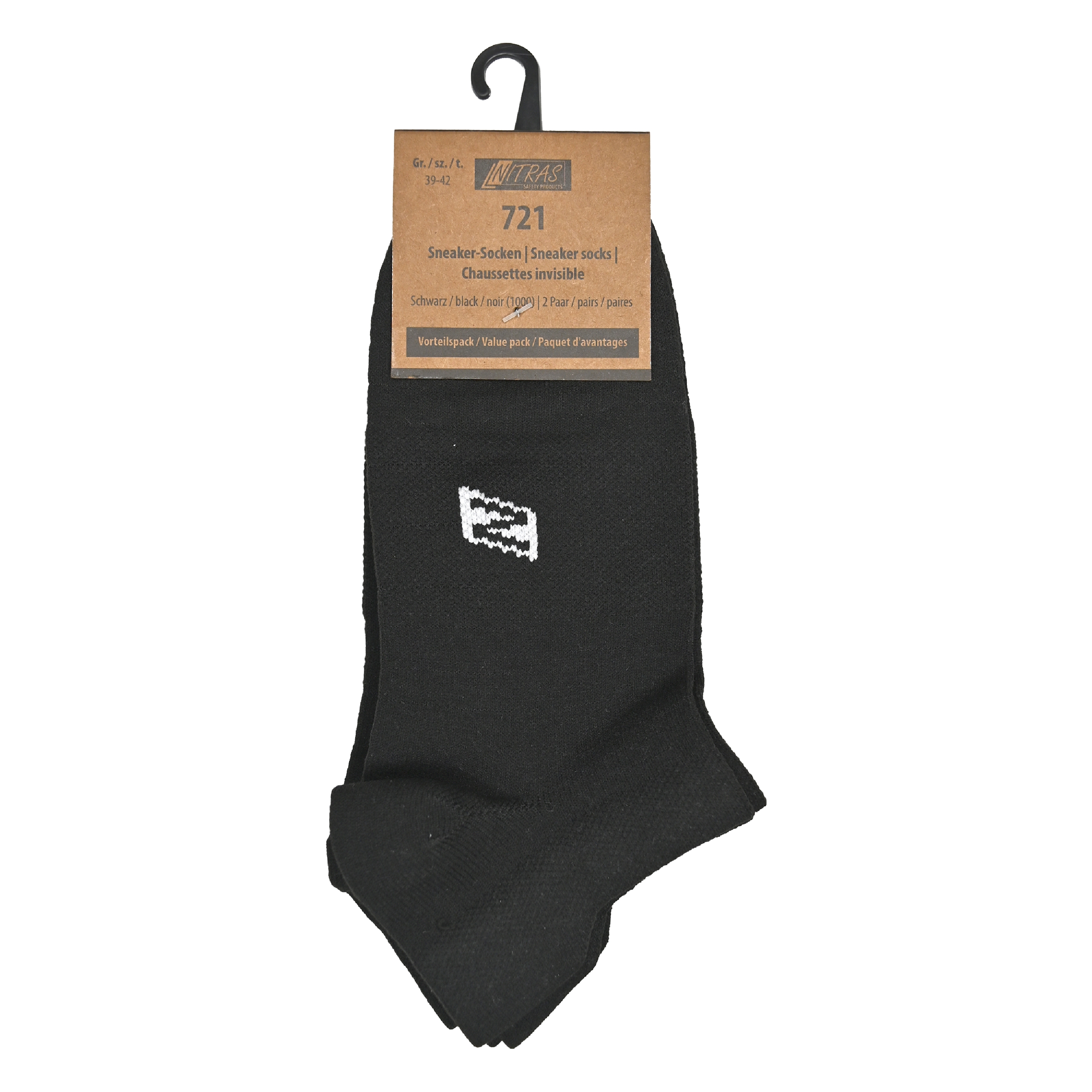 NITRAS Sneaker-Socken, Polyamid / Elasthan, schwarz