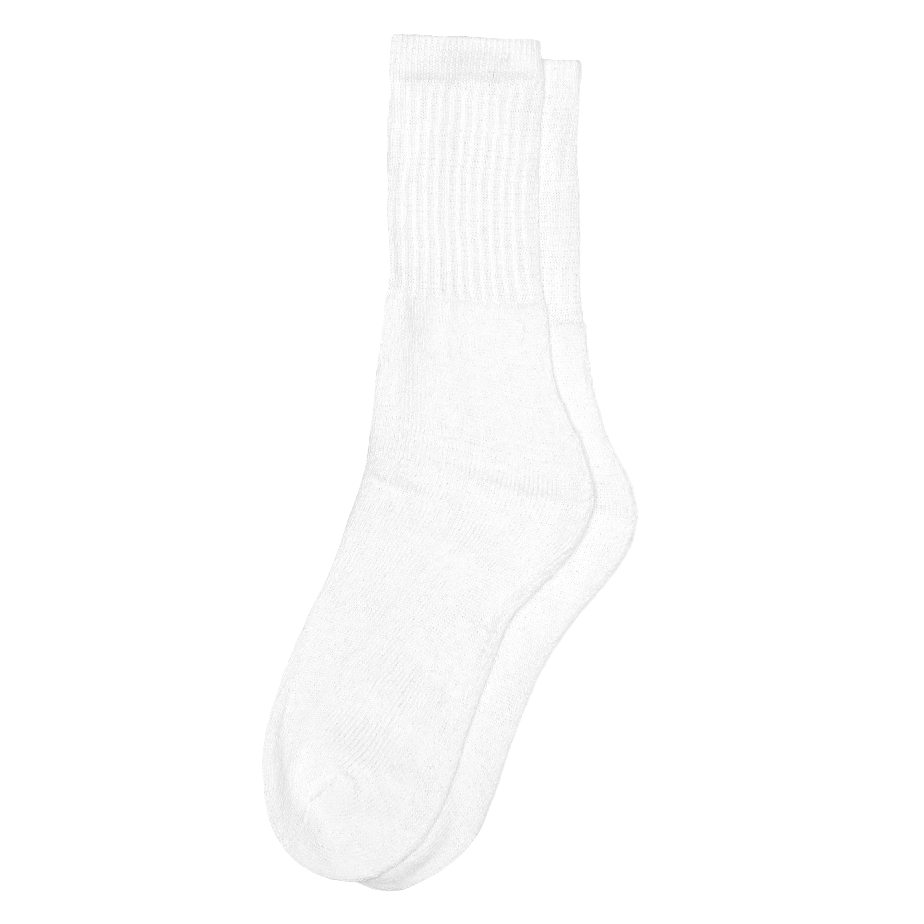 NITRAS Basic- Socken, Baumwolle/ Polyester/ Elasthan, weiß