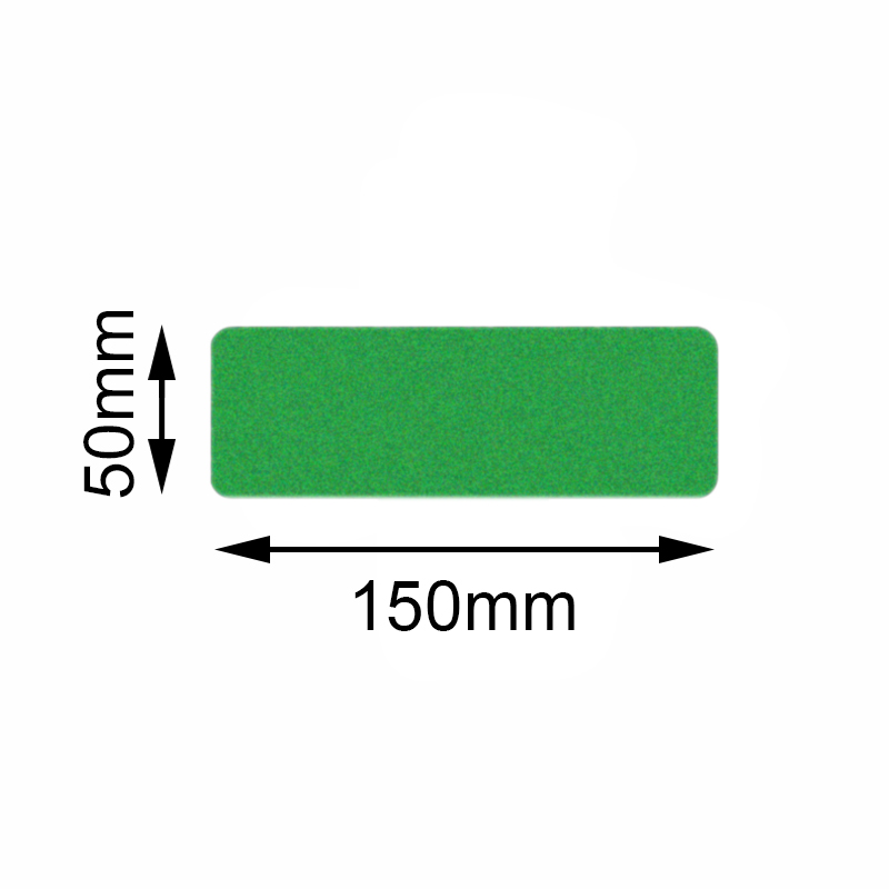 Bodenmarkierer Safety grün Rechteck 50x150mm, 10er VE