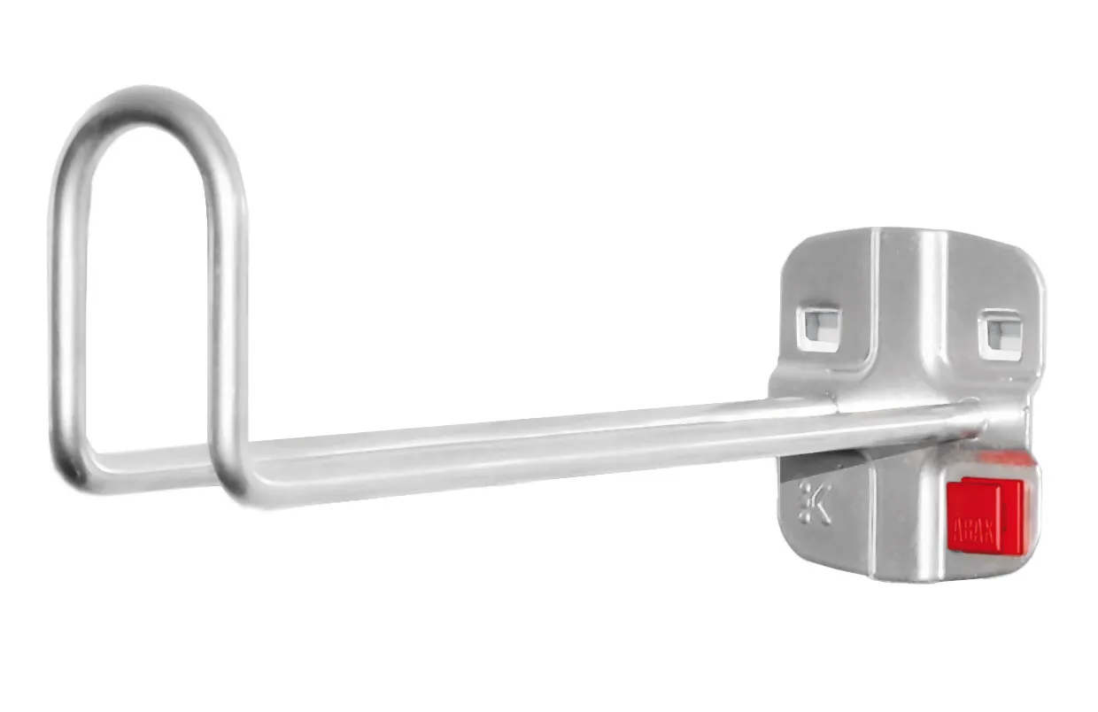 ABAX? Kabelhalter, 200 mm, Alufarbe: Werkzeuglose Montage, flexible Positionierung, GS-gepr?ft. Kompatibel mit ?RasterPlan f?r maximale Effizienz.