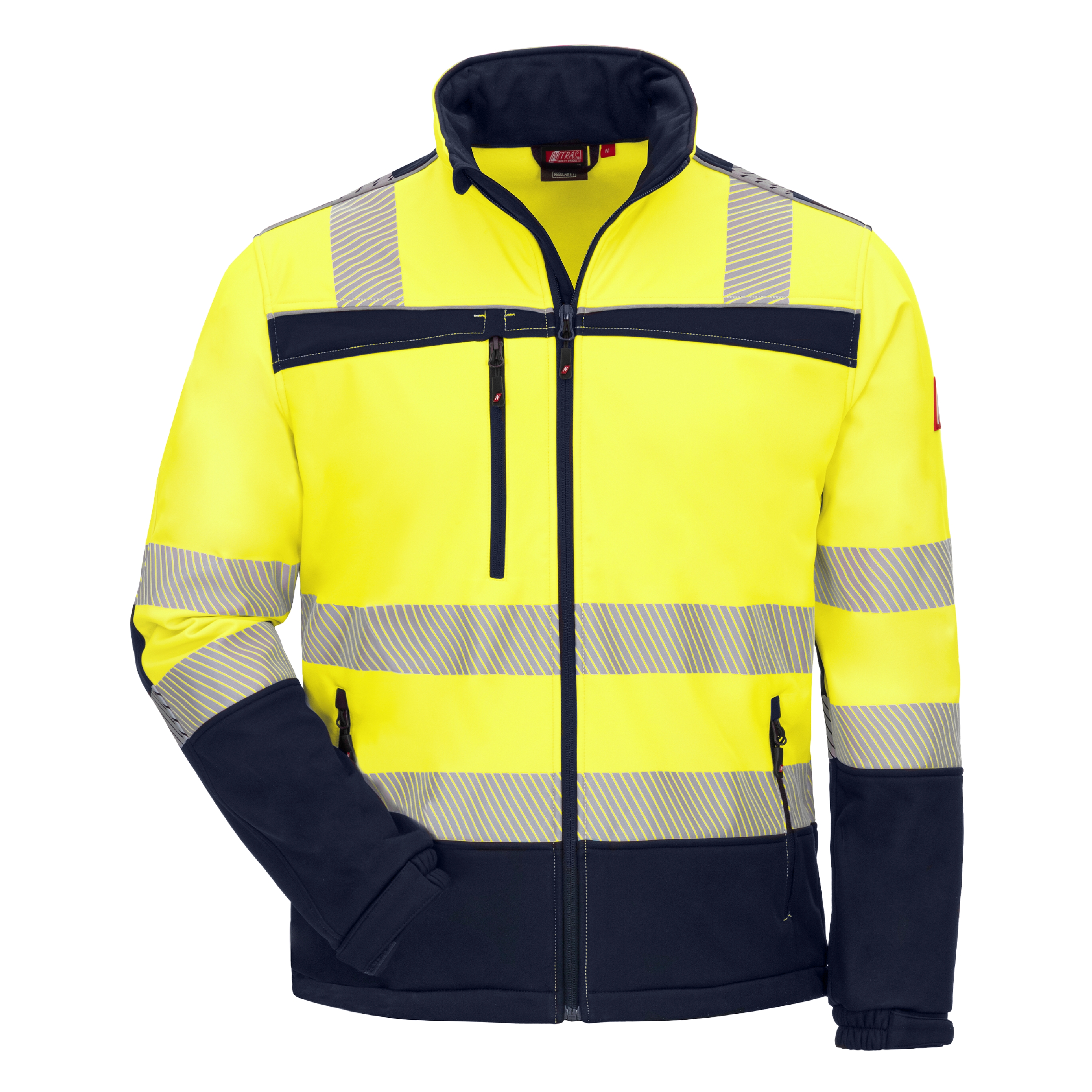NITRAS MOTION TEX VIZ, Warnschutz-Softshelljacke, EN ISO 13688, EN ISO 20471