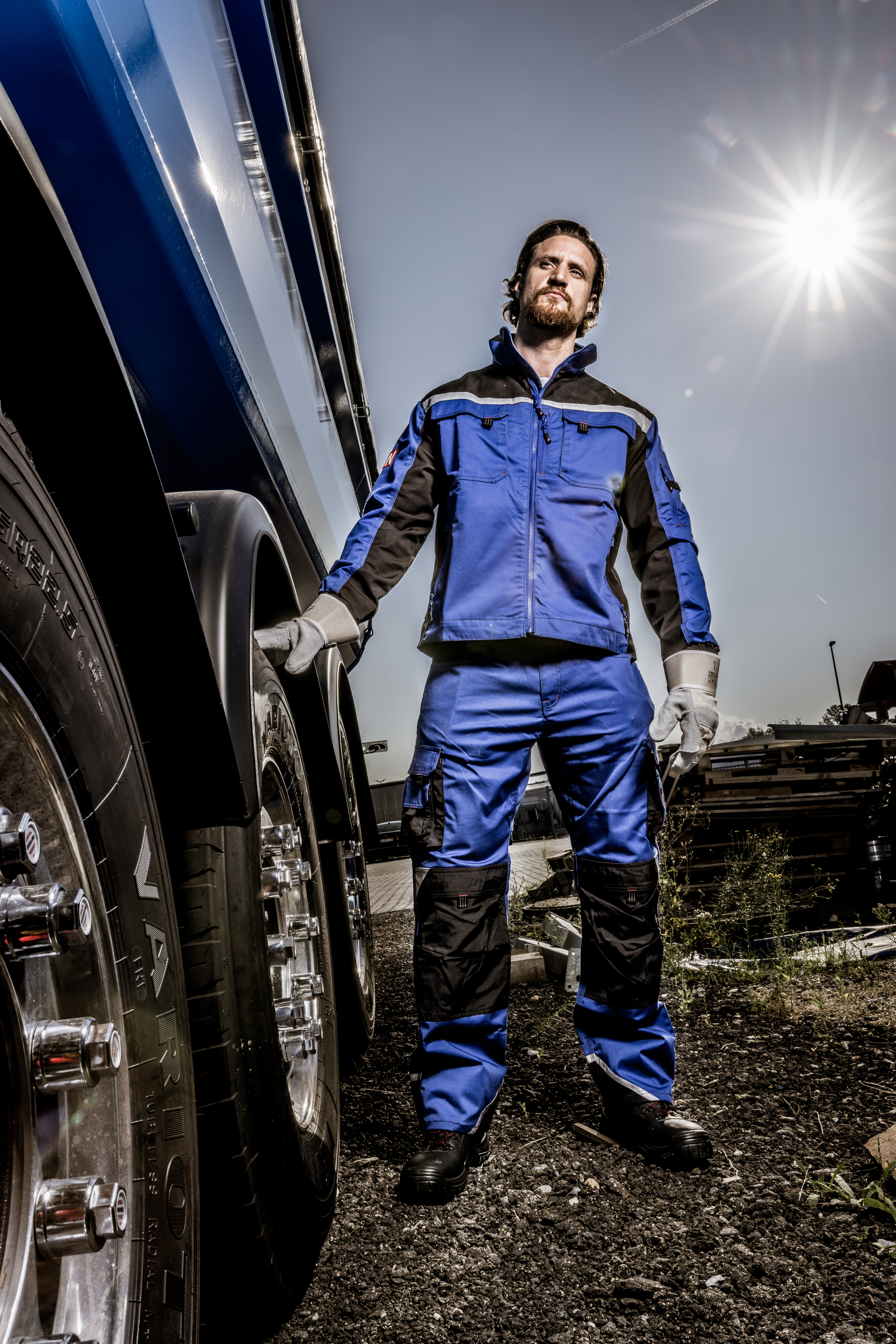 NITRAS MOTION TEX PRO FX, Arbeitsjacke, königsblau / schwarz, OEKO-TEX