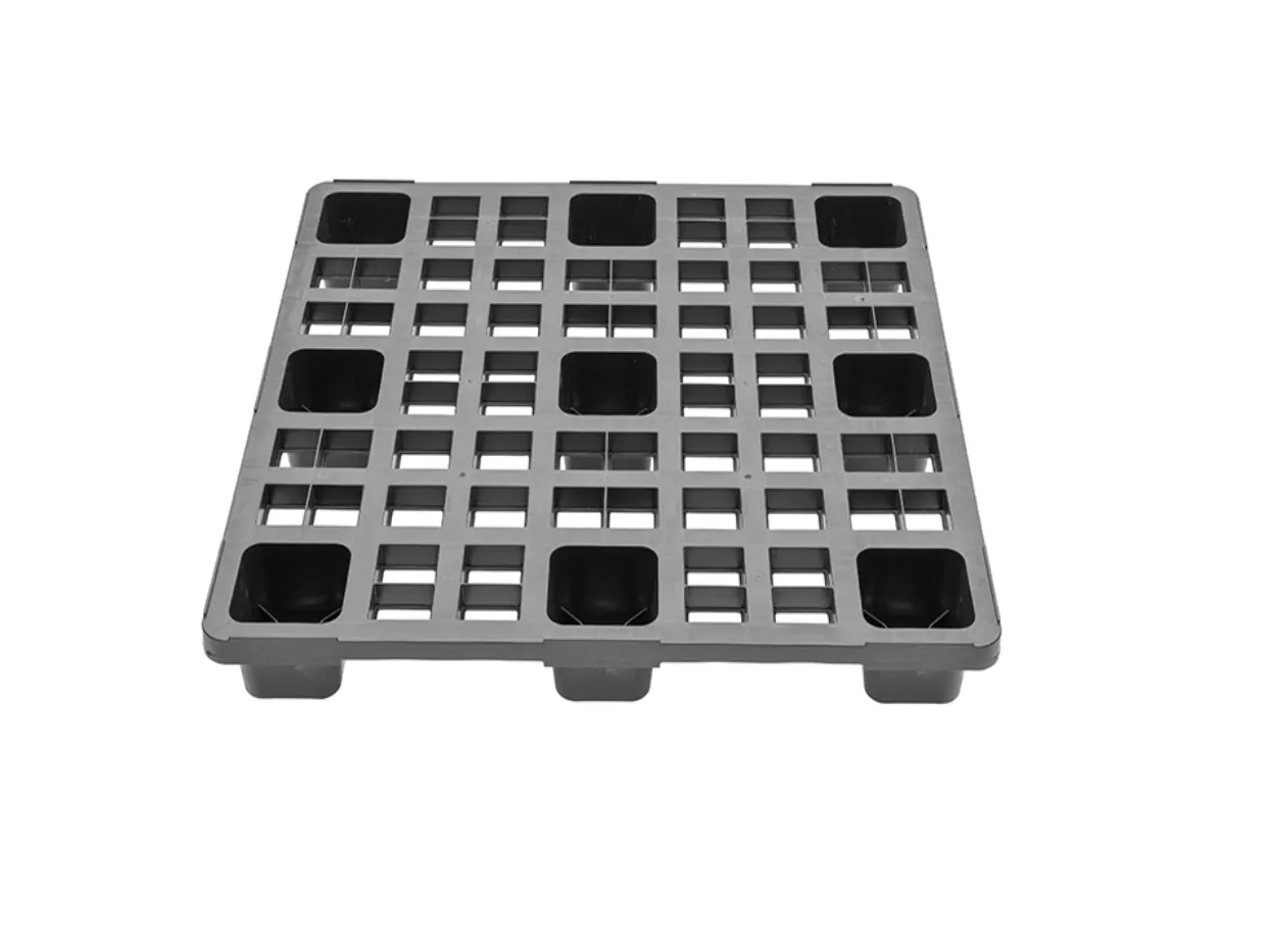 Produktbild der TIDUS LIGHT 1111 Kunststoffpalette: Leicht, robust, 1100x1100 mm, ideal f?r Exportcontainer. Hohe Tragf?higkeit, wartungsfrei, aus Polypropylene.