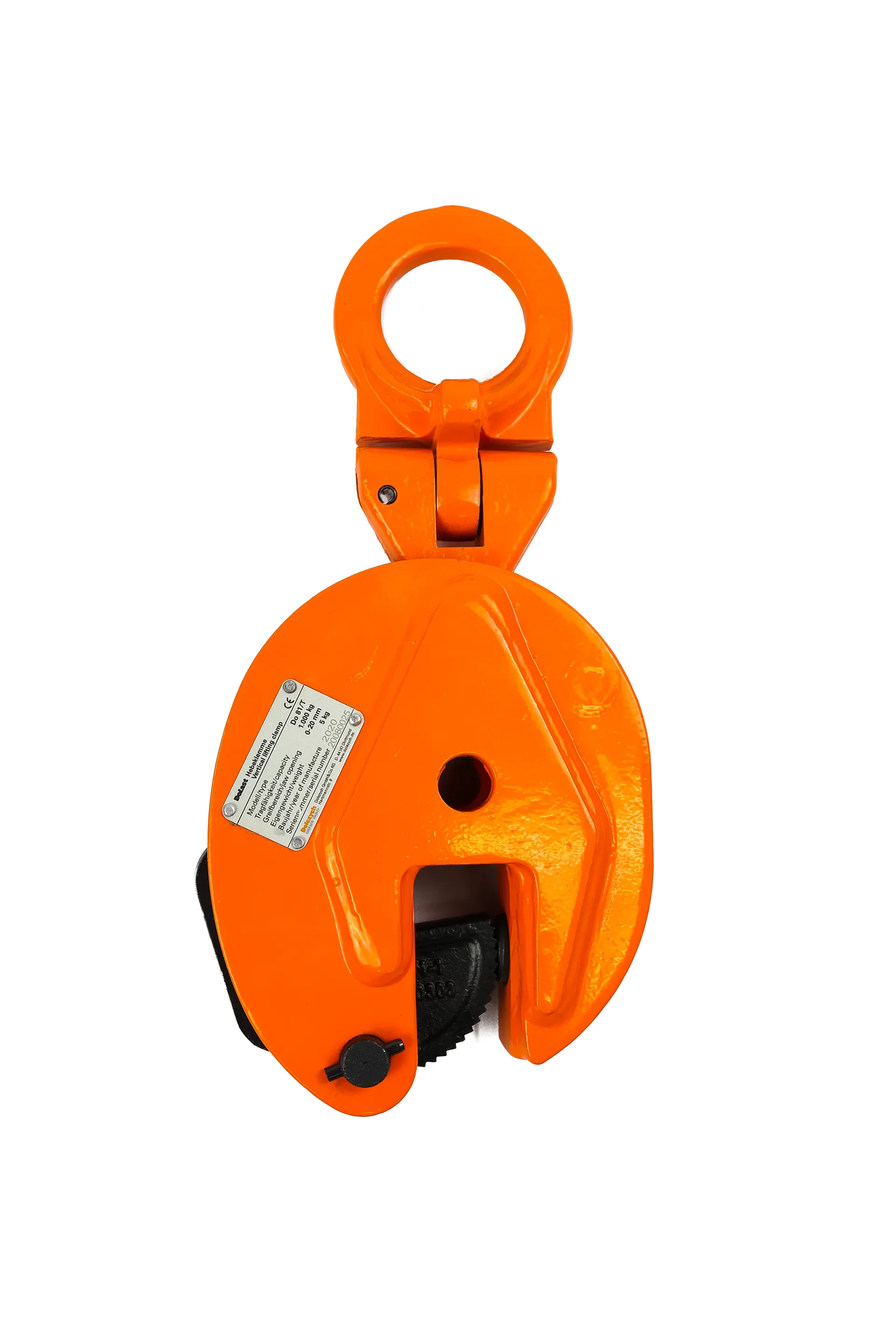 Produktbild der Hebeklemme Do 81 T von Dolezych: Hebt bis 500 kg sicher, flexibel f?r 0-15 mm, ideal f?r Bau und Industrie. Robust, benutzerfreundlich, ohne Torsionsfeder.