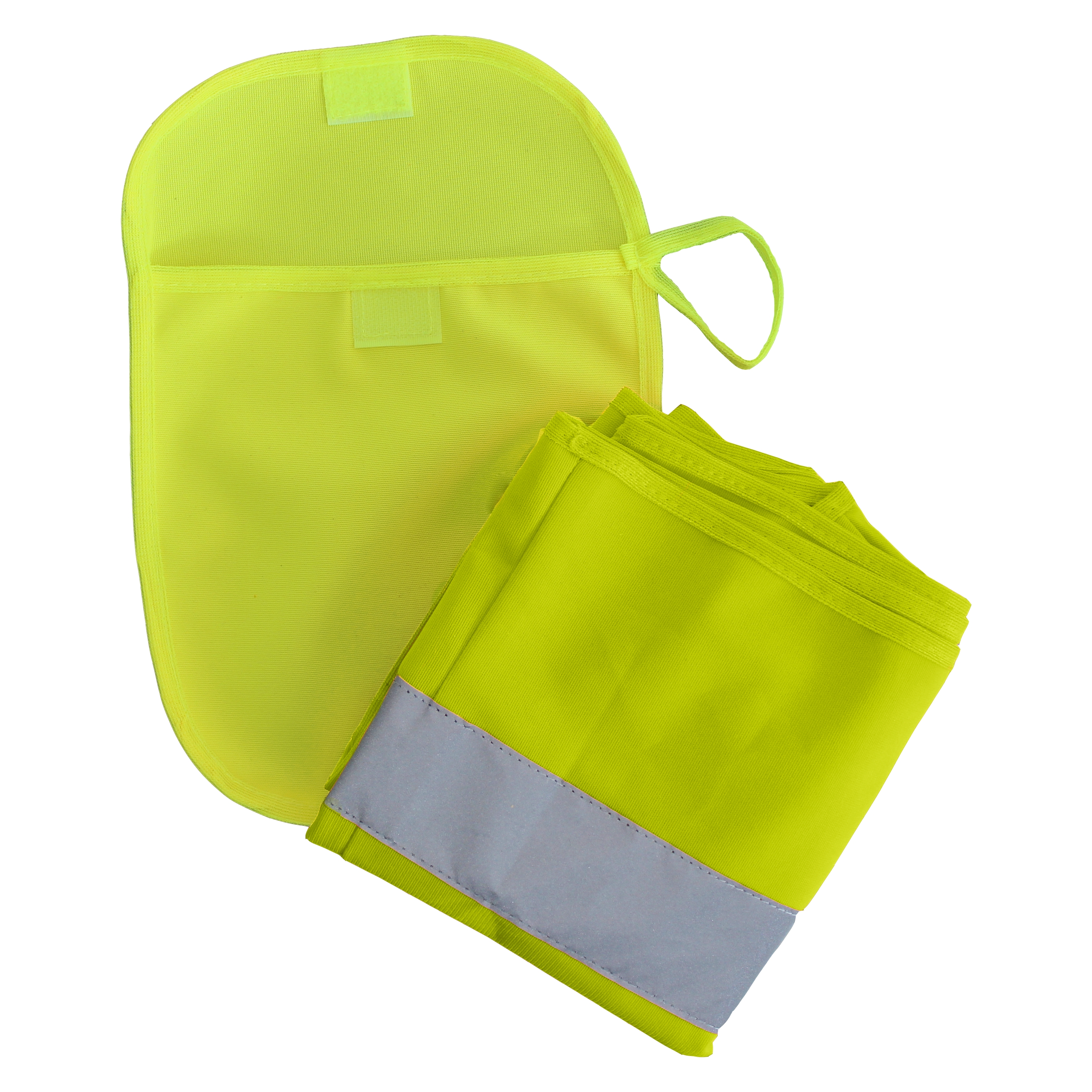 Die NITRAS Warnwestentasche in leuchtendem Neongelb bietet mit 21,5 x 19 cm eine kompakte und stilvolle L?sung zum sicheren Verstauen Ihrer Warnwesten.